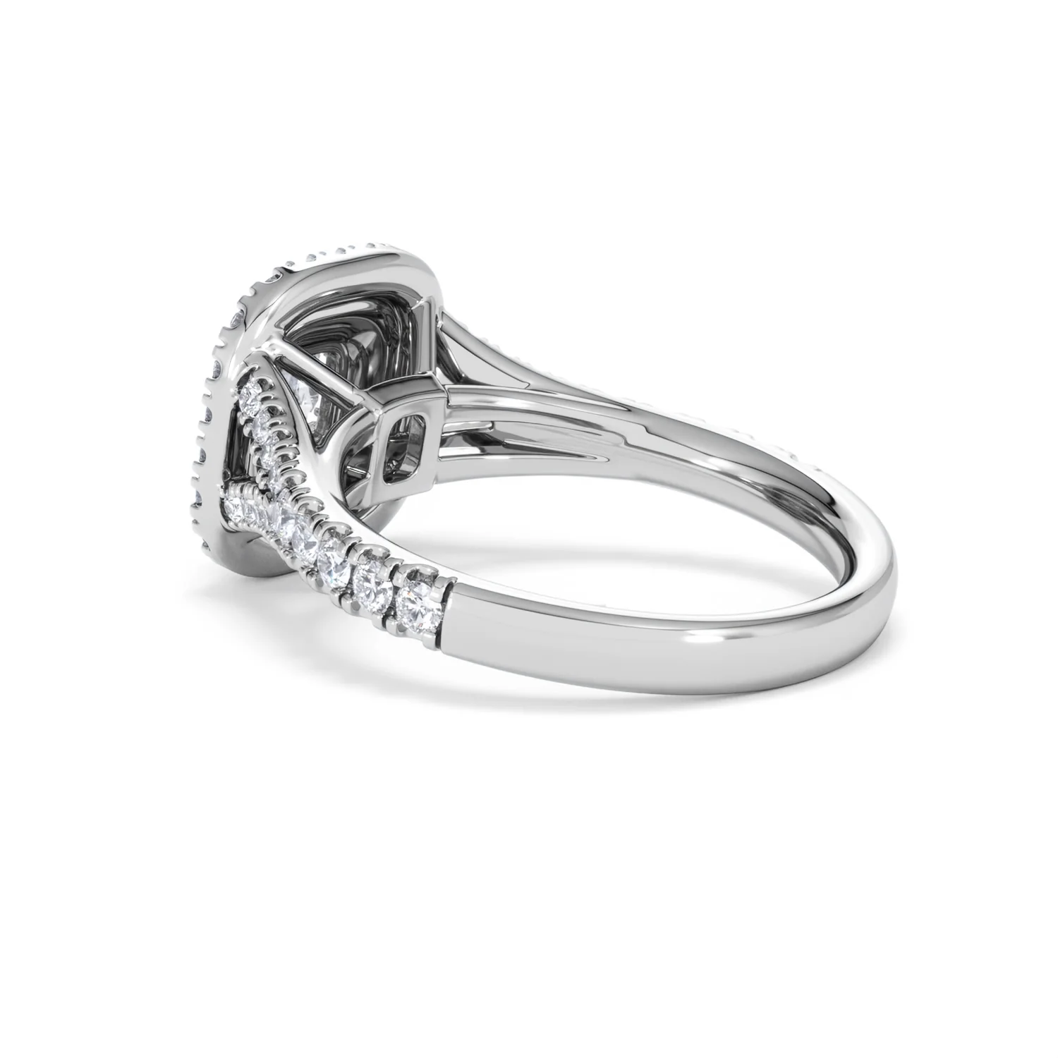 Anastasia Diamond Halo Engagement Ring in Platinum 1.30ct G/VS2 - Image 61