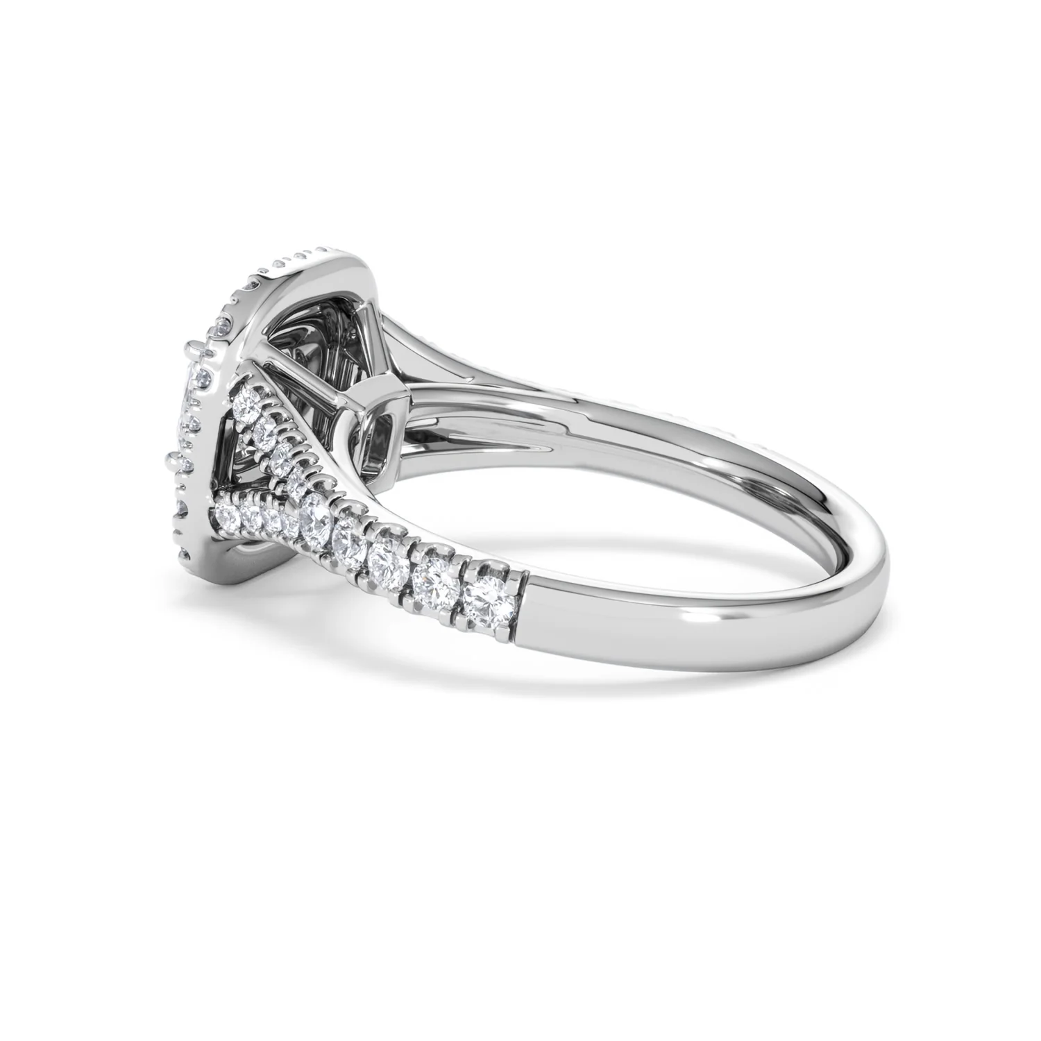 Anastasia Diamond Halo Engagement Ring in Platinum 1.30ct G/VS2 - Image 64