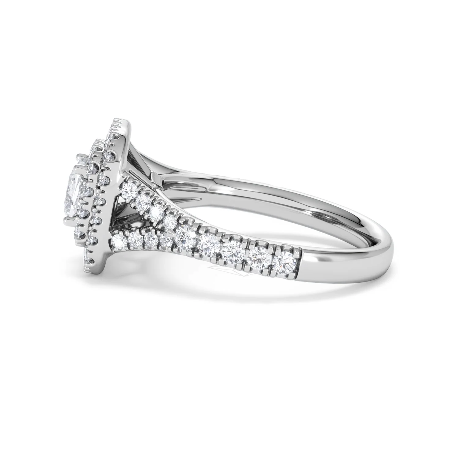 Anastasia Diamond Halo Engagement Ring in Platinum 1.30ct G/VS2 - Image 70