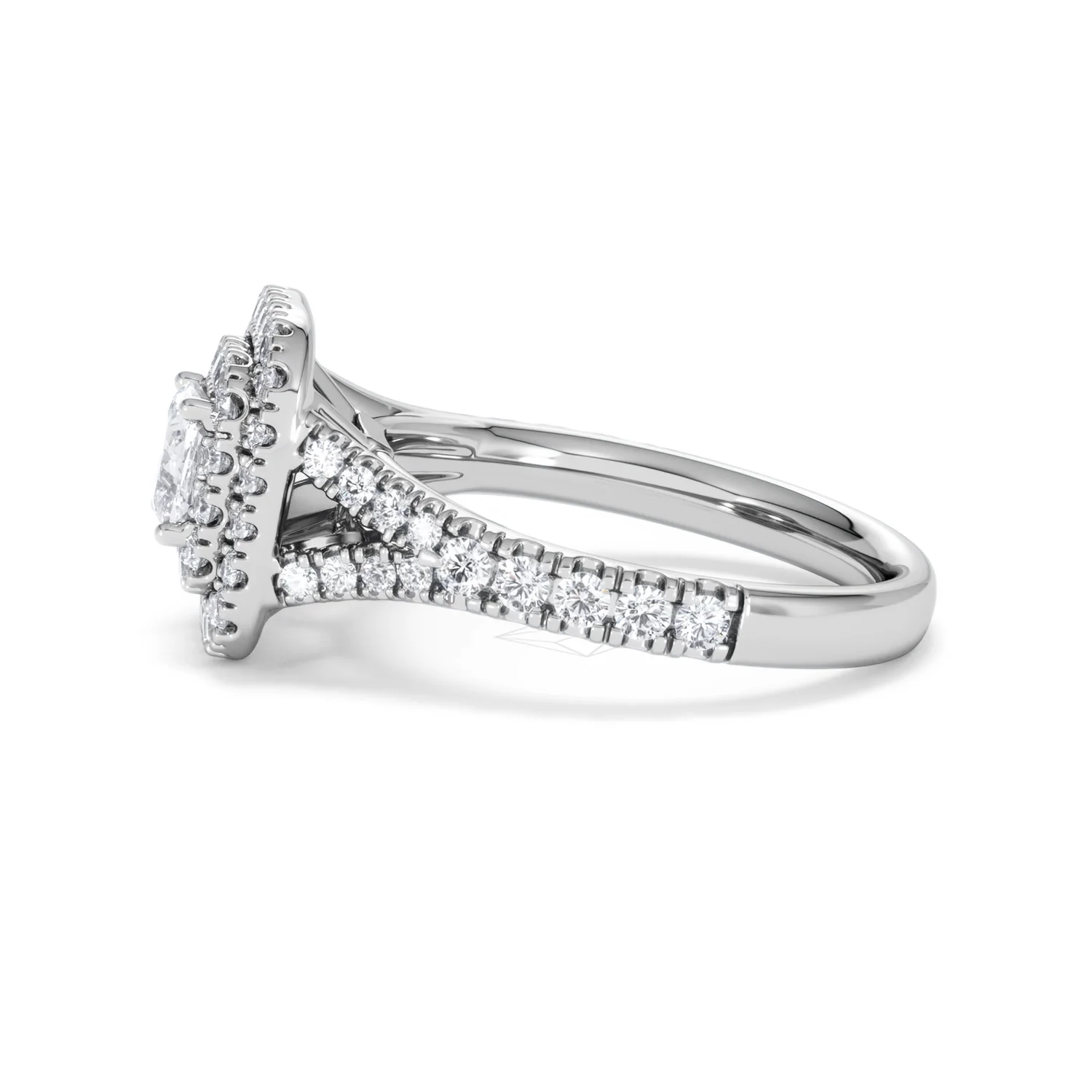 Anastasia Diamond Halo Engagement Ring in Platinum 1.30ct G/VS2 - Image 71