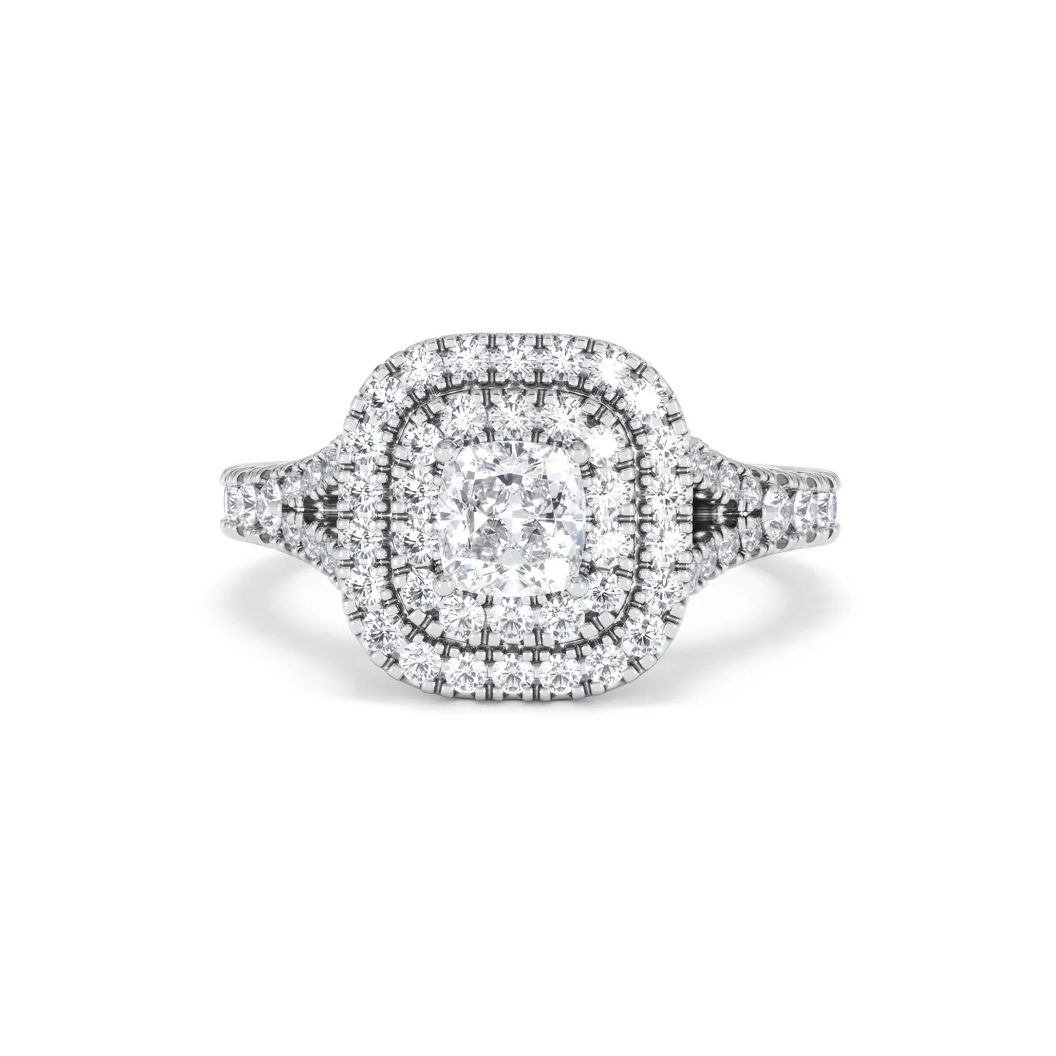 Anastasia Diamond Halo Engagement Ring in Platinum 1.30ct G/VS2 - Image 89