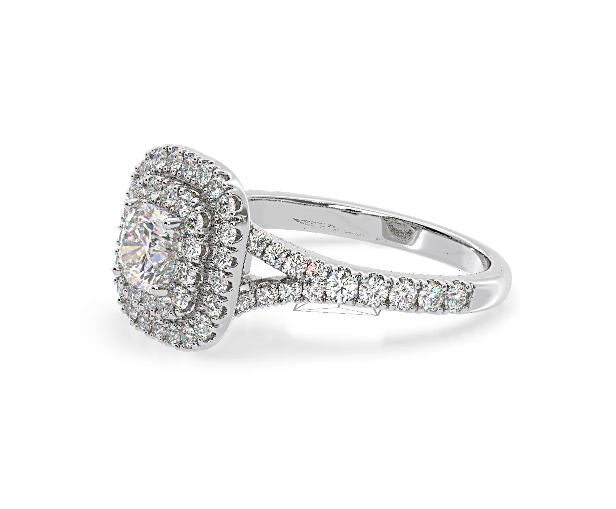 Anastasia GIA Diamond Halo Engagement Ring in Platinum 1.45ct G/VS2 - Image 102