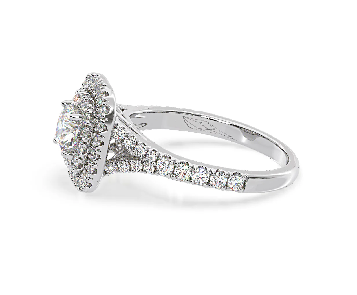 Anastasia GIA Diamond Halo Engagement Ring in Platinum 1.45ct G/VS2 - Image 107