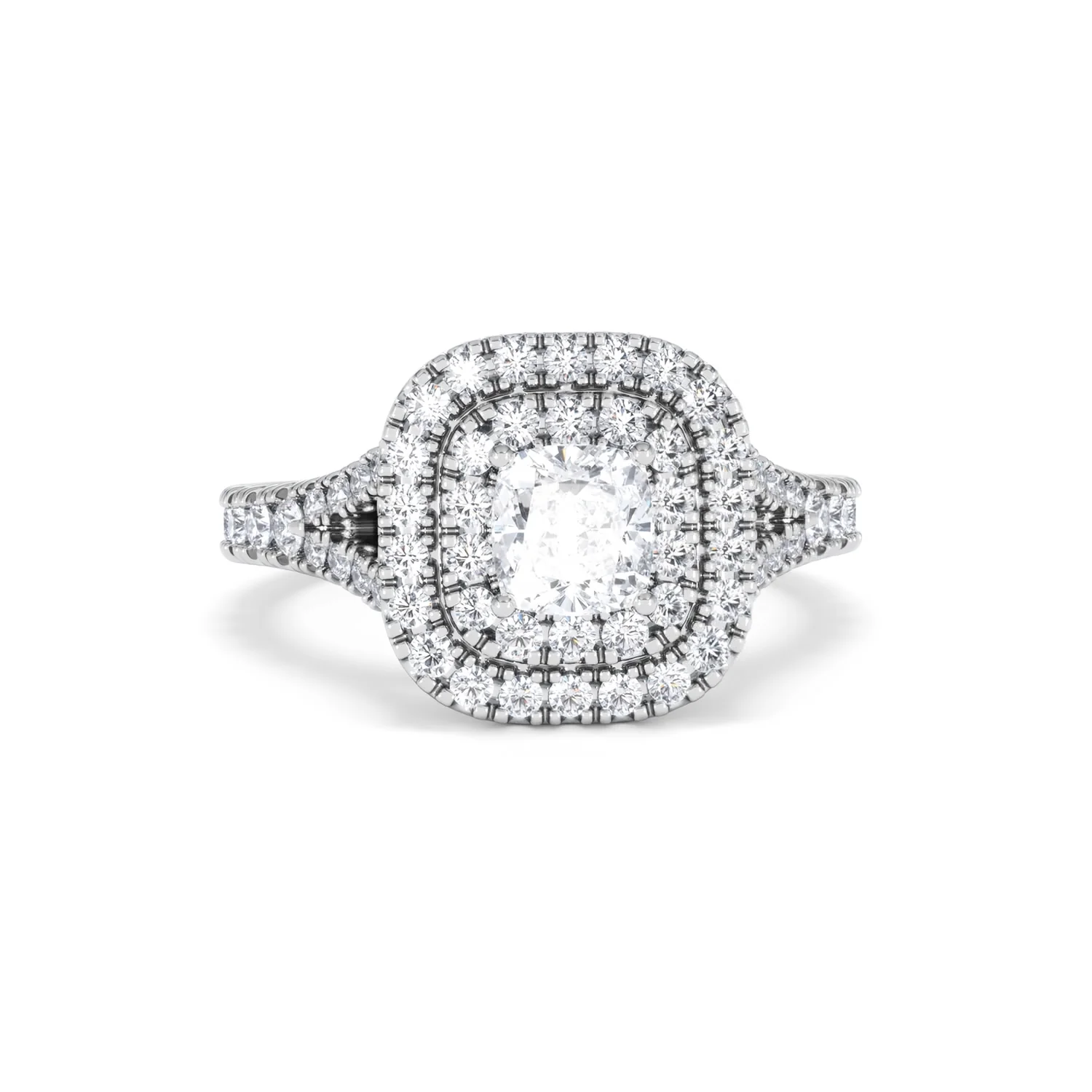 Anastasia GIA Diamond Halo Engagement Ring in Platinum 1.45ct G/VS2 - Image 11