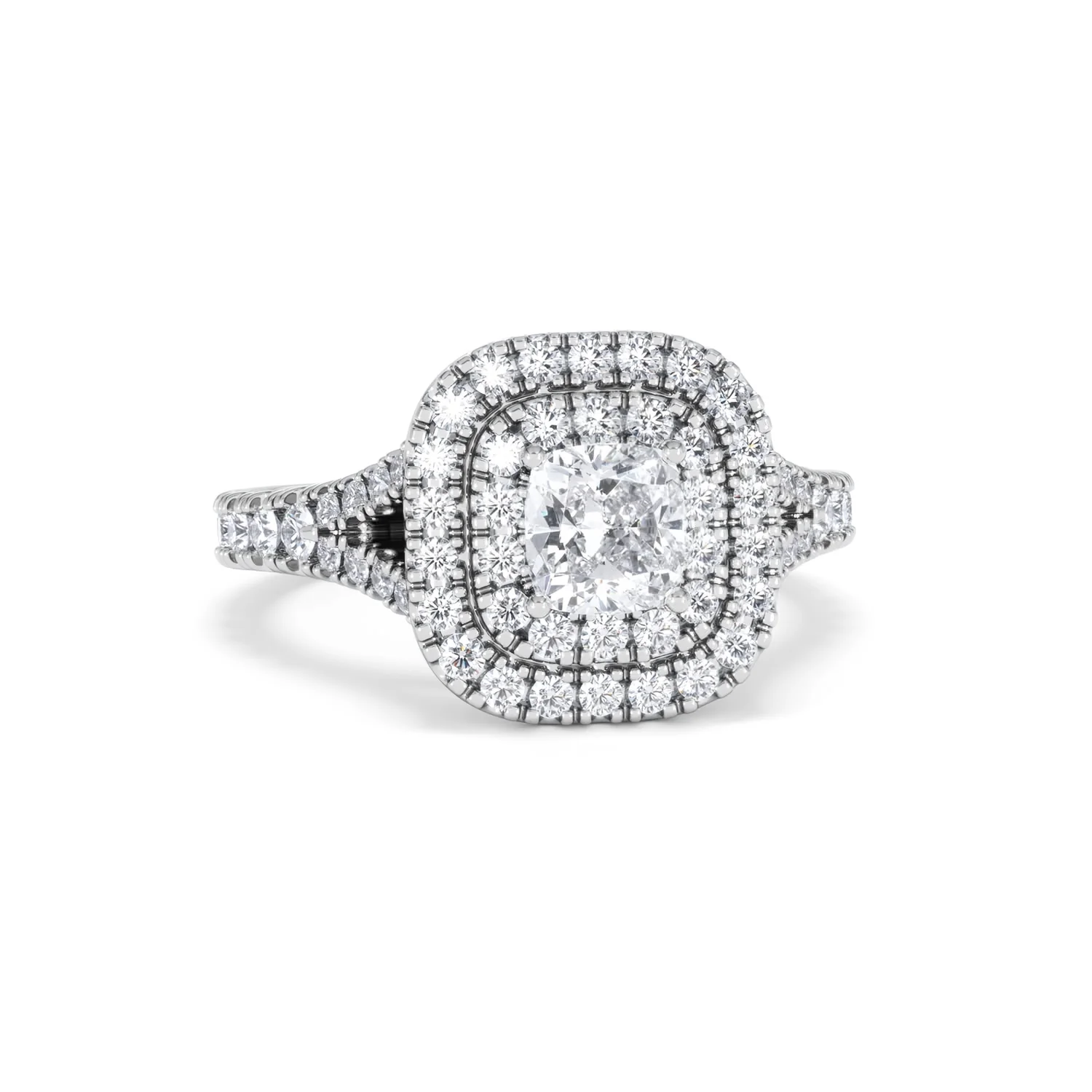 Anastasia GIA Diamond Halo Engagement Ring in Platinum 1.45ct G/VS2 - Image 12
