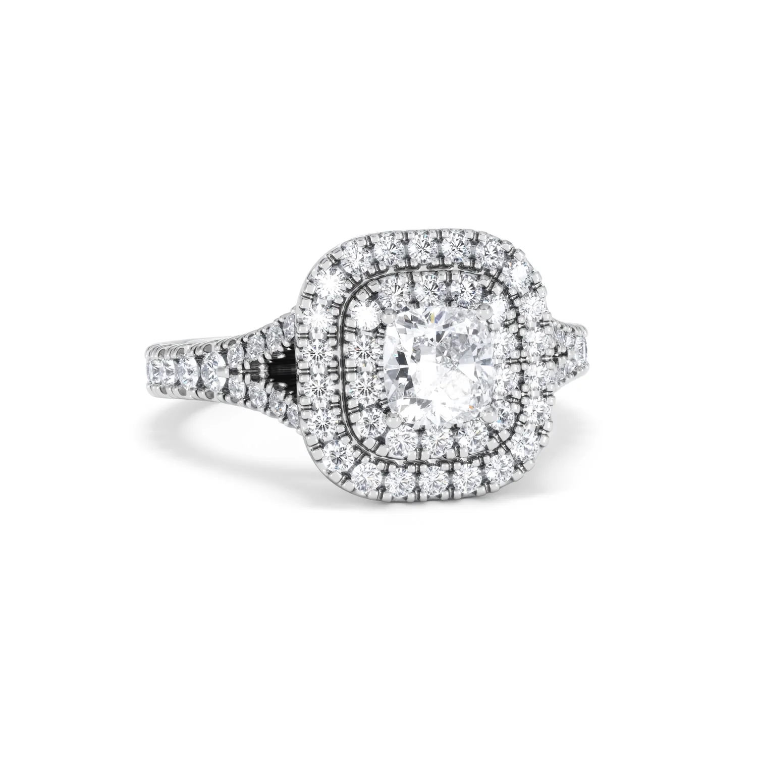 Anastasia GIA Diamond Halo Engagement Ring in Platinum 1.45ct G/VS2 - Image 13