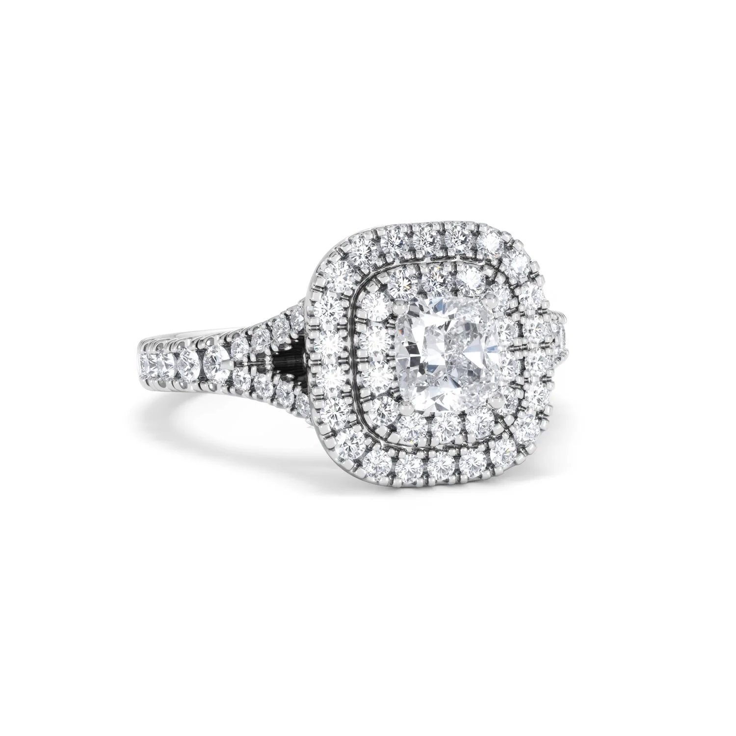 Anastasia GIA Diamond Halo Engagement Ring in Platinum 1.45ct G/VS2 - Image 14