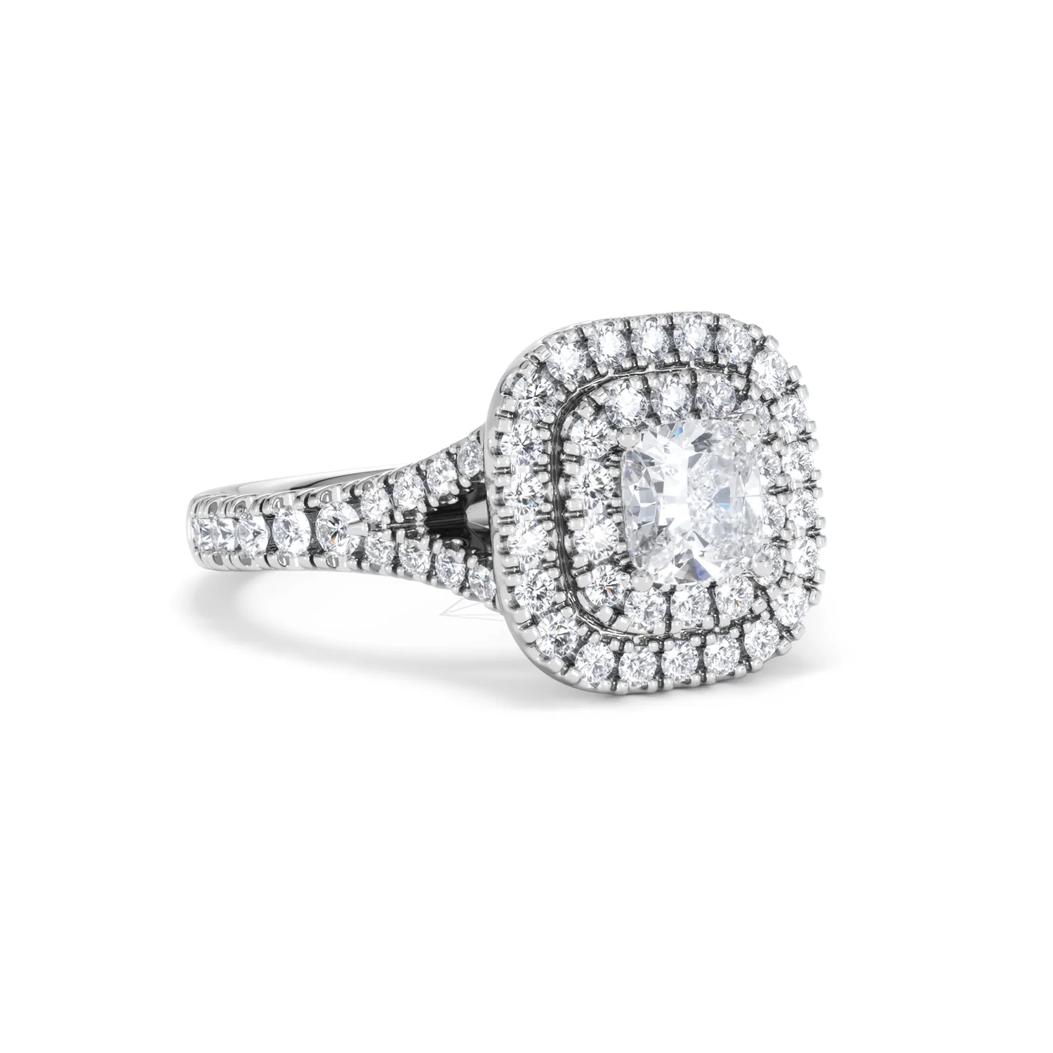 Anastasia GIA Diamond Halo Engagement Ring in Platinum 1.45ct G/VS2 - Image 16