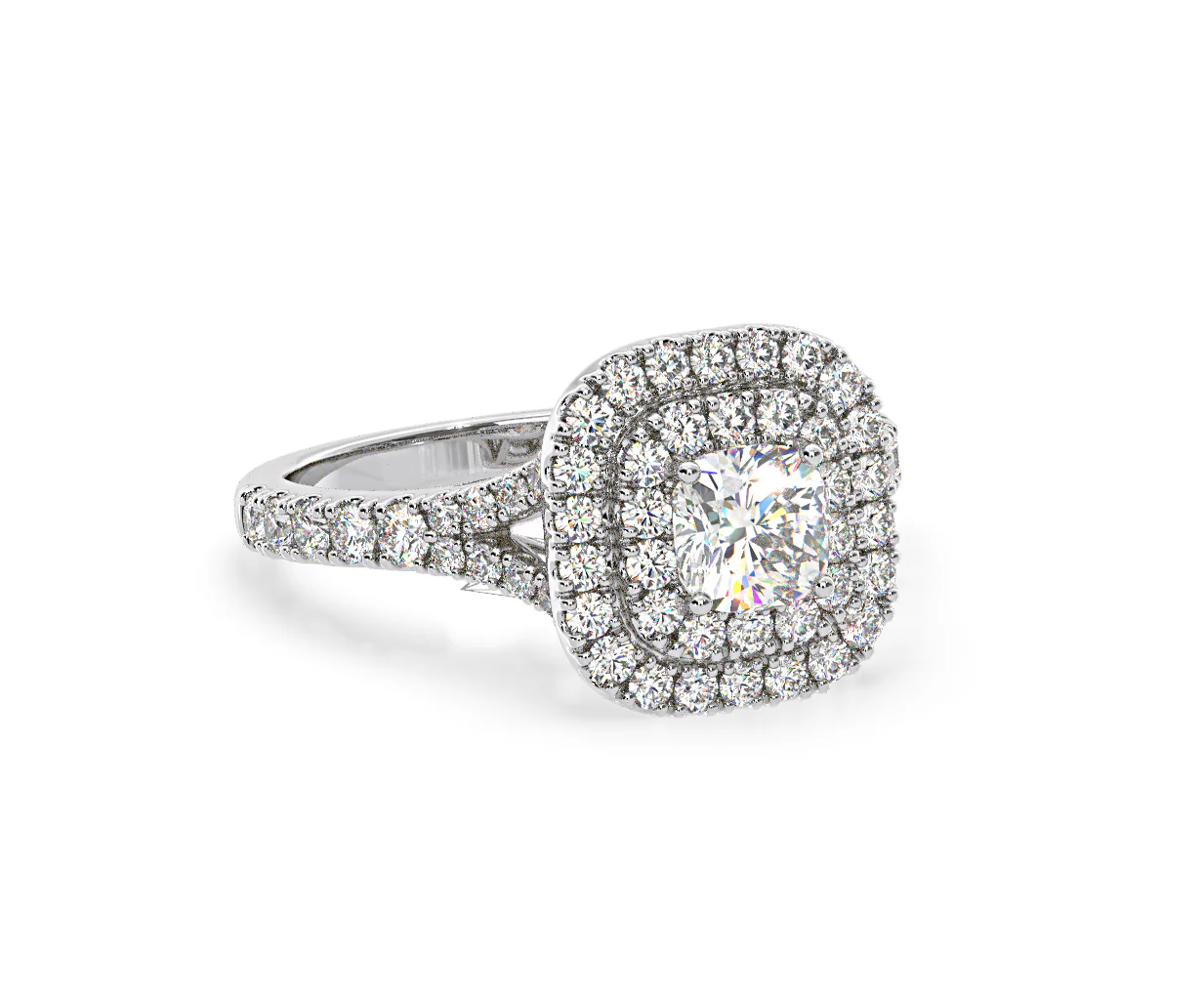 Anastasia GIA Diamond Halo Engagement Ring in Platinum 1.45ct G/VS2 - Image 164