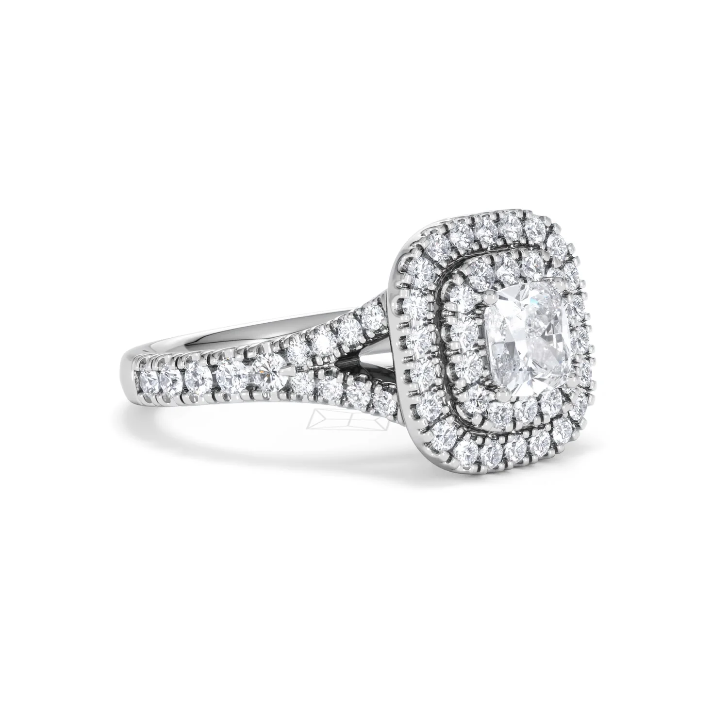 Anastasia GIA Diamond Halo Engagement Ring in Platinum 1.45ct G/VS2 - Image 19