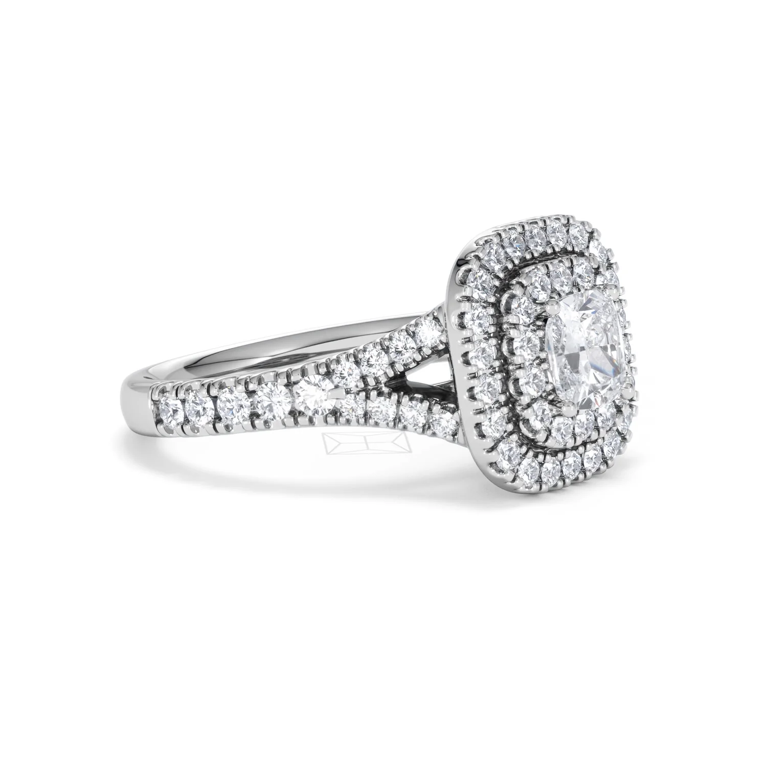 Anastasia GIA Diamond Halo Engagement Ring in Platinum 1.45ct G/VS2 - Image 21