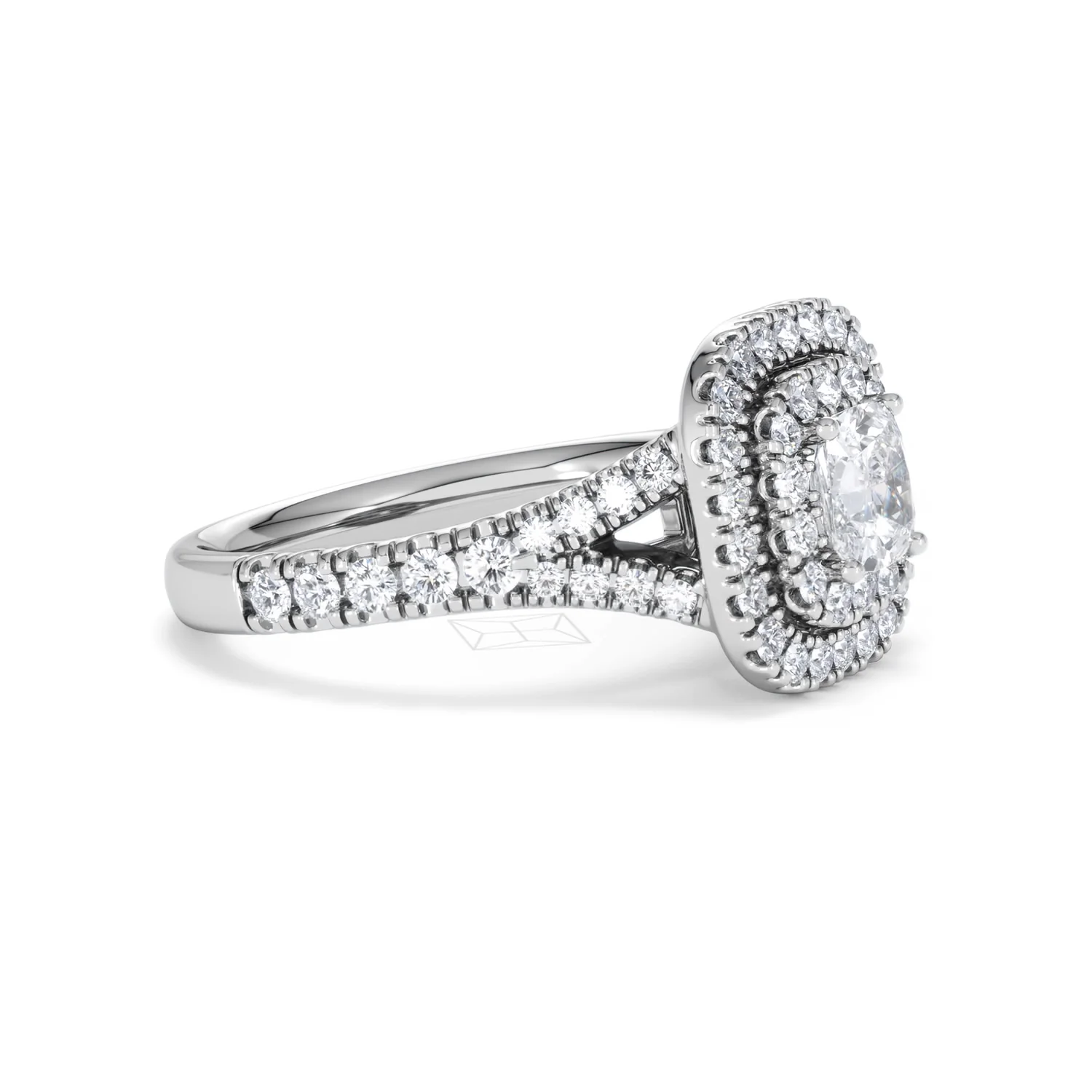 Anastasia GIA Diamond Halo Engagement Ring in Platinum 1.45ct G/VS2 - Image 23