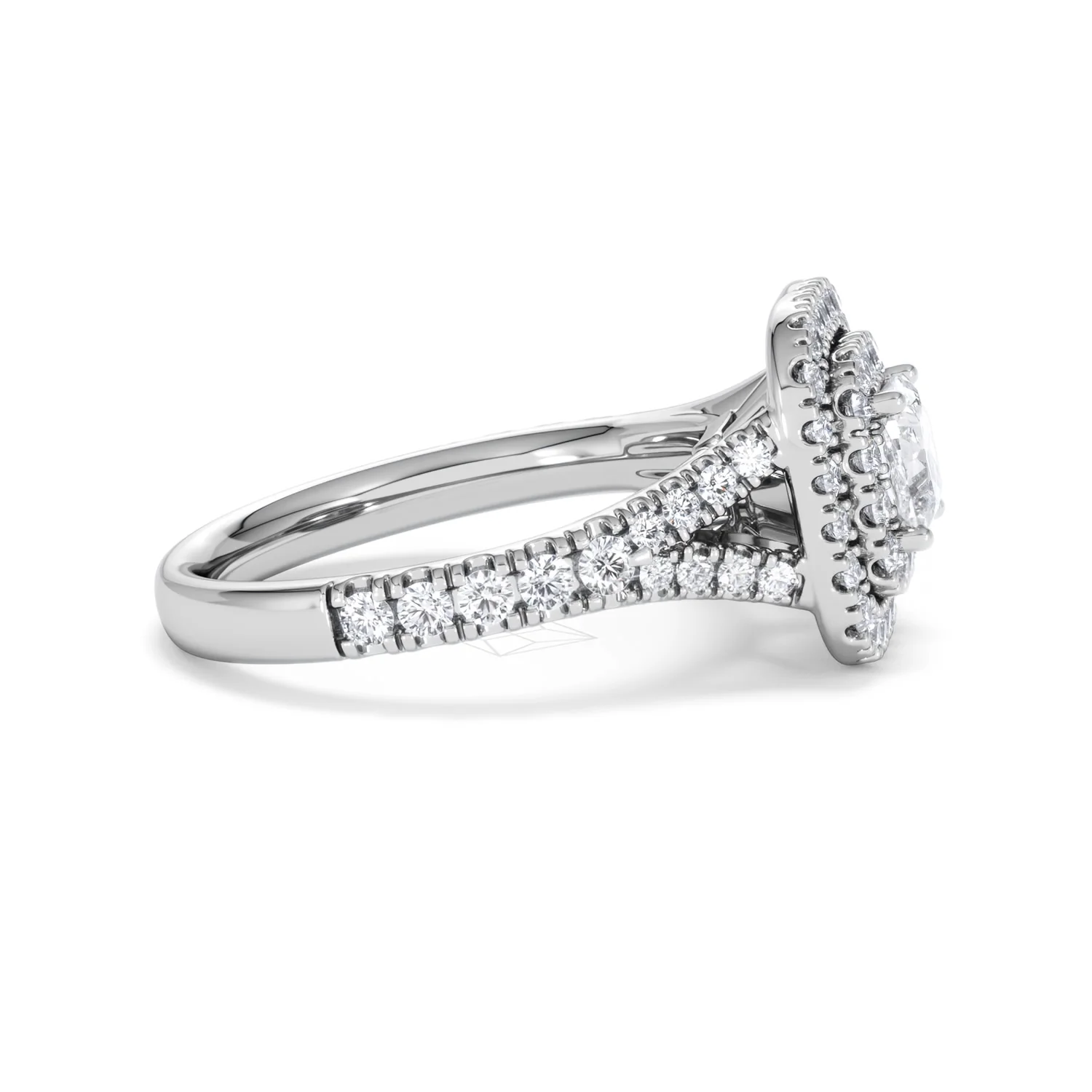 Anastasia GIA Diamond Halo Engagement Ring in Platinum 1.45ct G/VS2 - Image 28