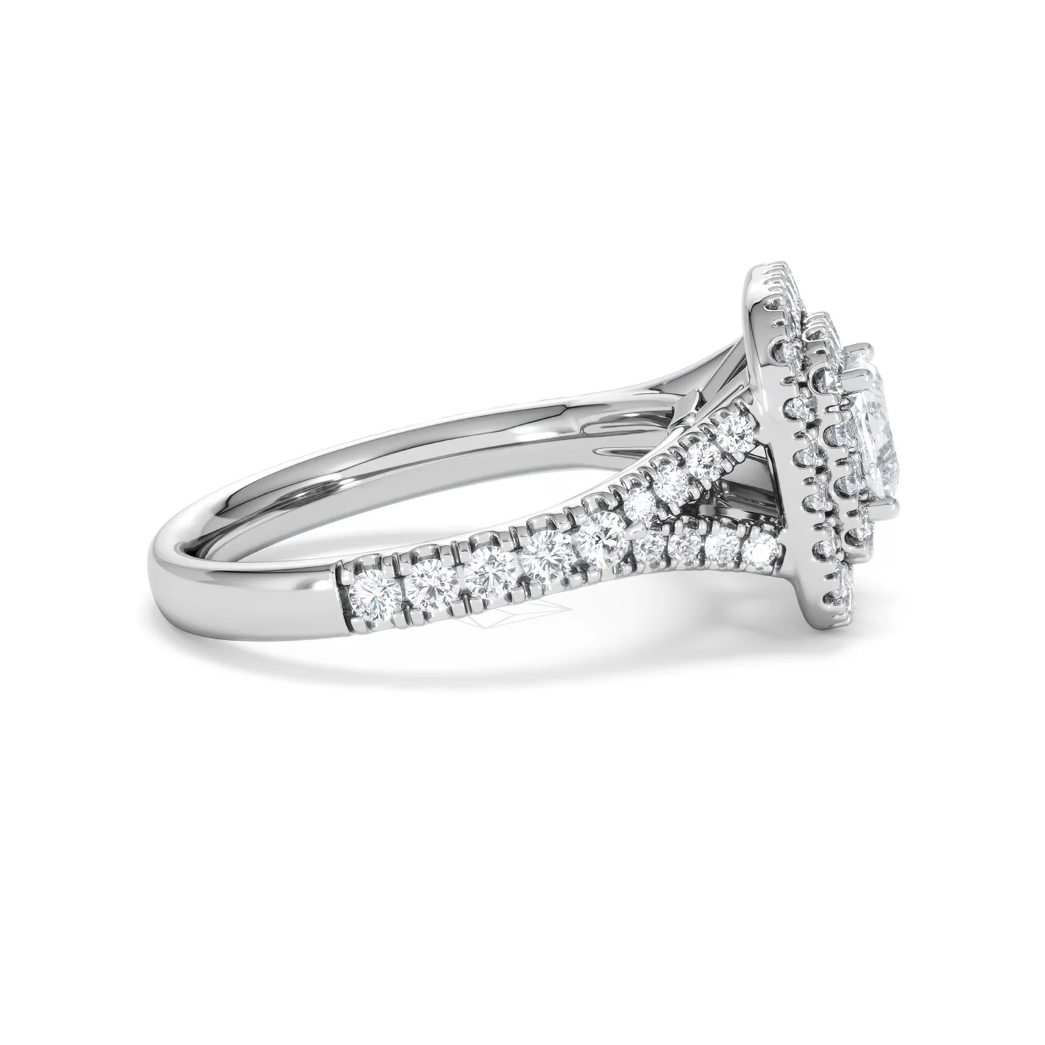 Anastasia GIA Diamond Halo Engagement Ring in Platinum 1.45ct G/VS2 - Image 29