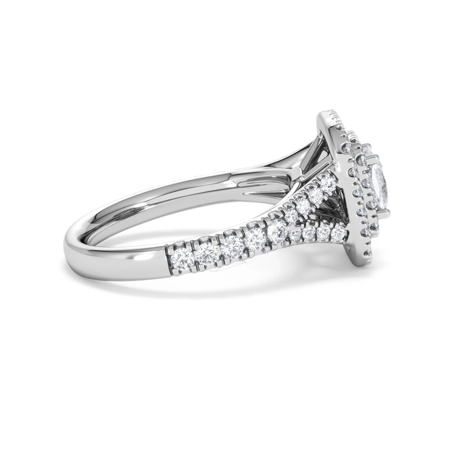 Anastasia GIA Diamond Halo Engagement Ring in Platinum 1.45ct G/VS2 - Image 31