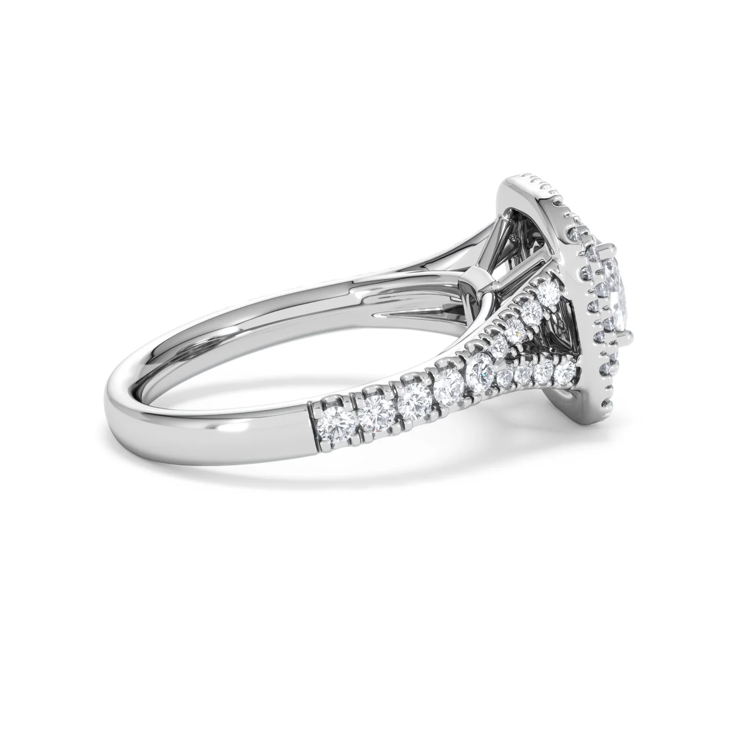 Anastasia GIA Diamond Halo Engagement Ring in Platinum 1.45ct G/VS2 - Image 33