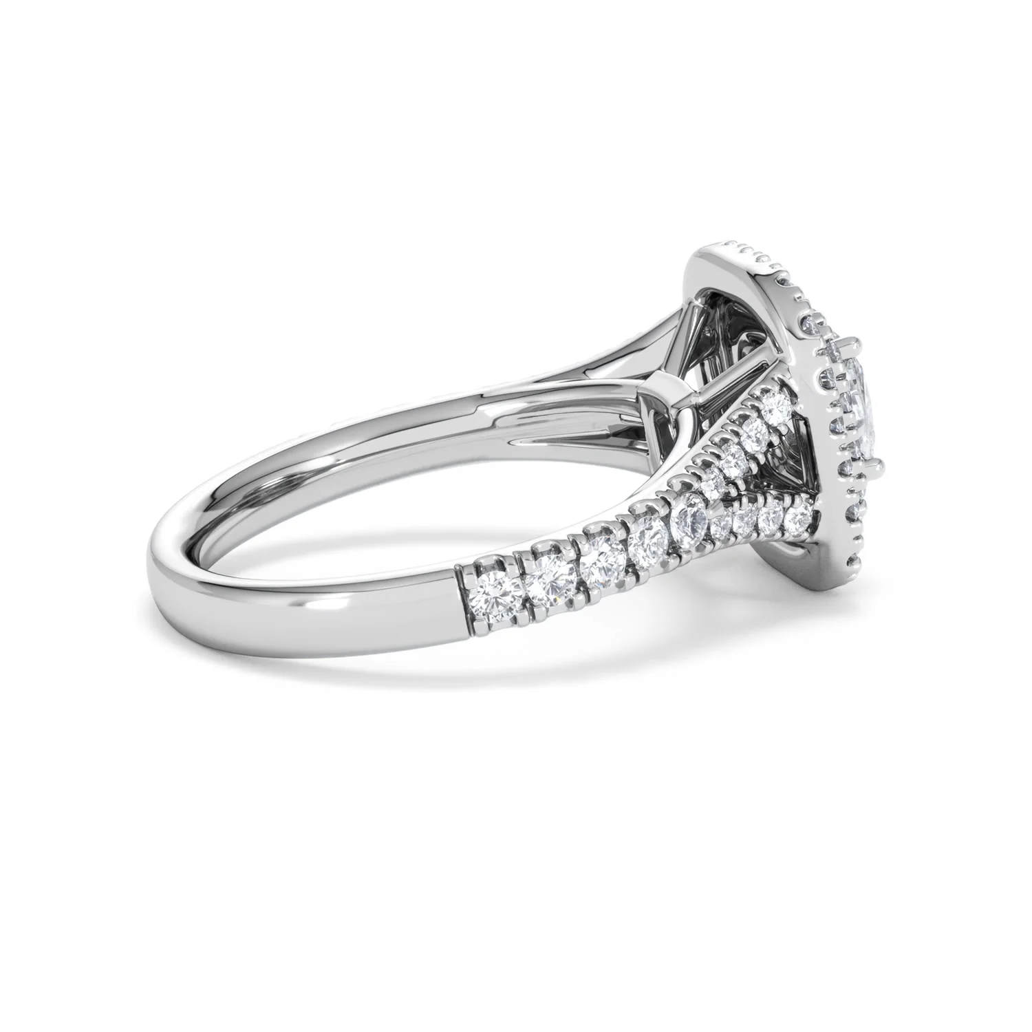 Anastasia GIA Diamond Halo Engagement Ring in Platinum 1.45ct G/VS2 - Image 34