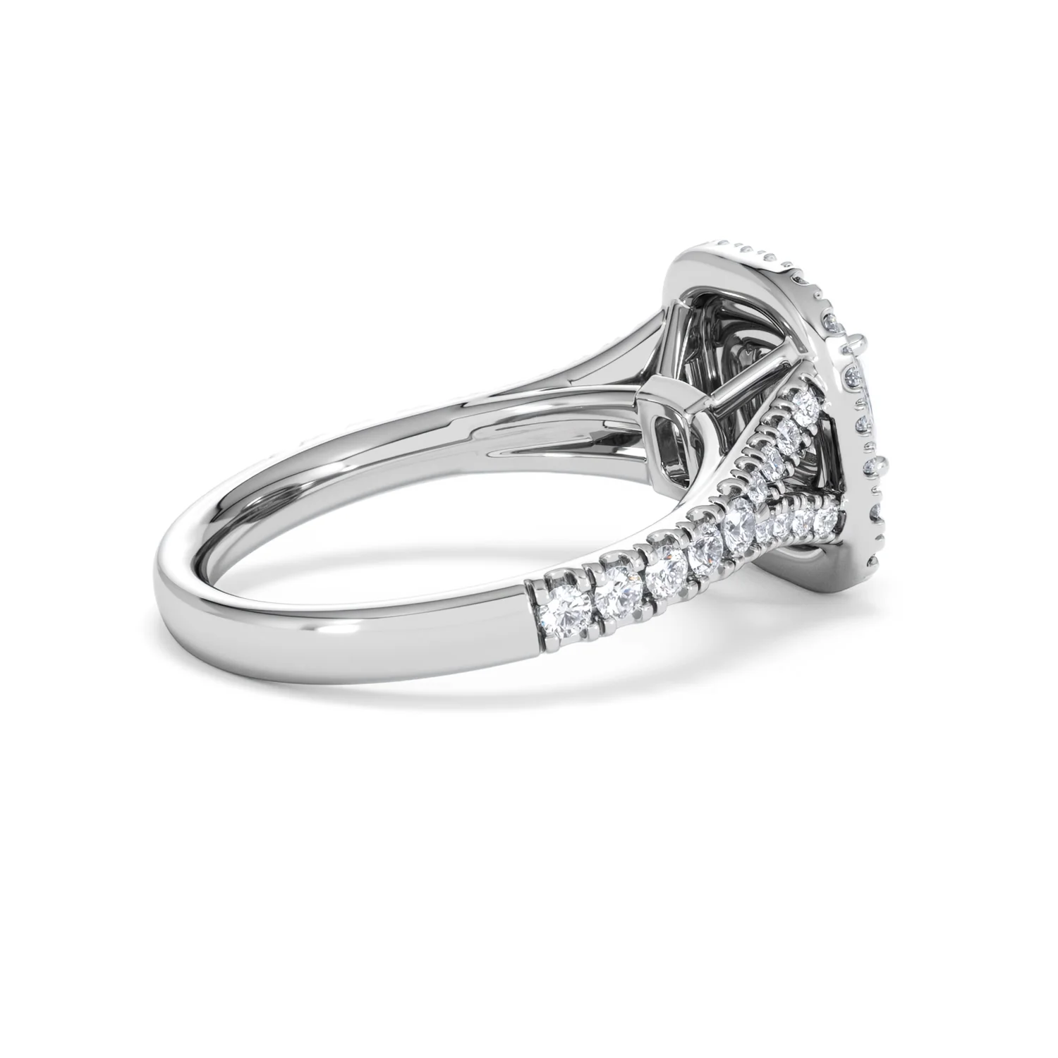 Anastasia GIA Diamond Halo Engagement Ring in Platinum 1.45ct G/VS2 - Image 36