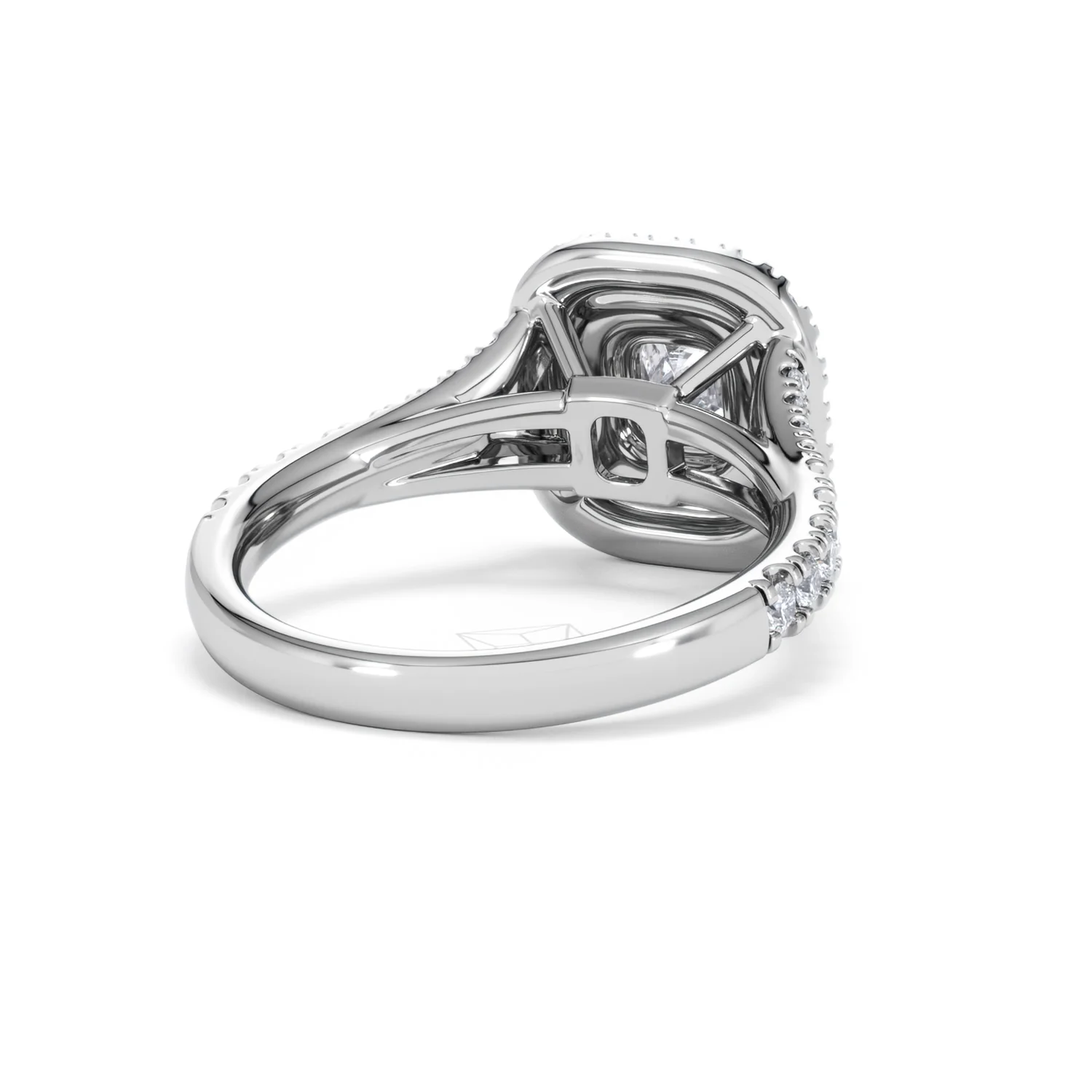 Anastasia GIA Diamond Halo Engagement Ring in Platinum 1.45ct G/VS2 - Image 44