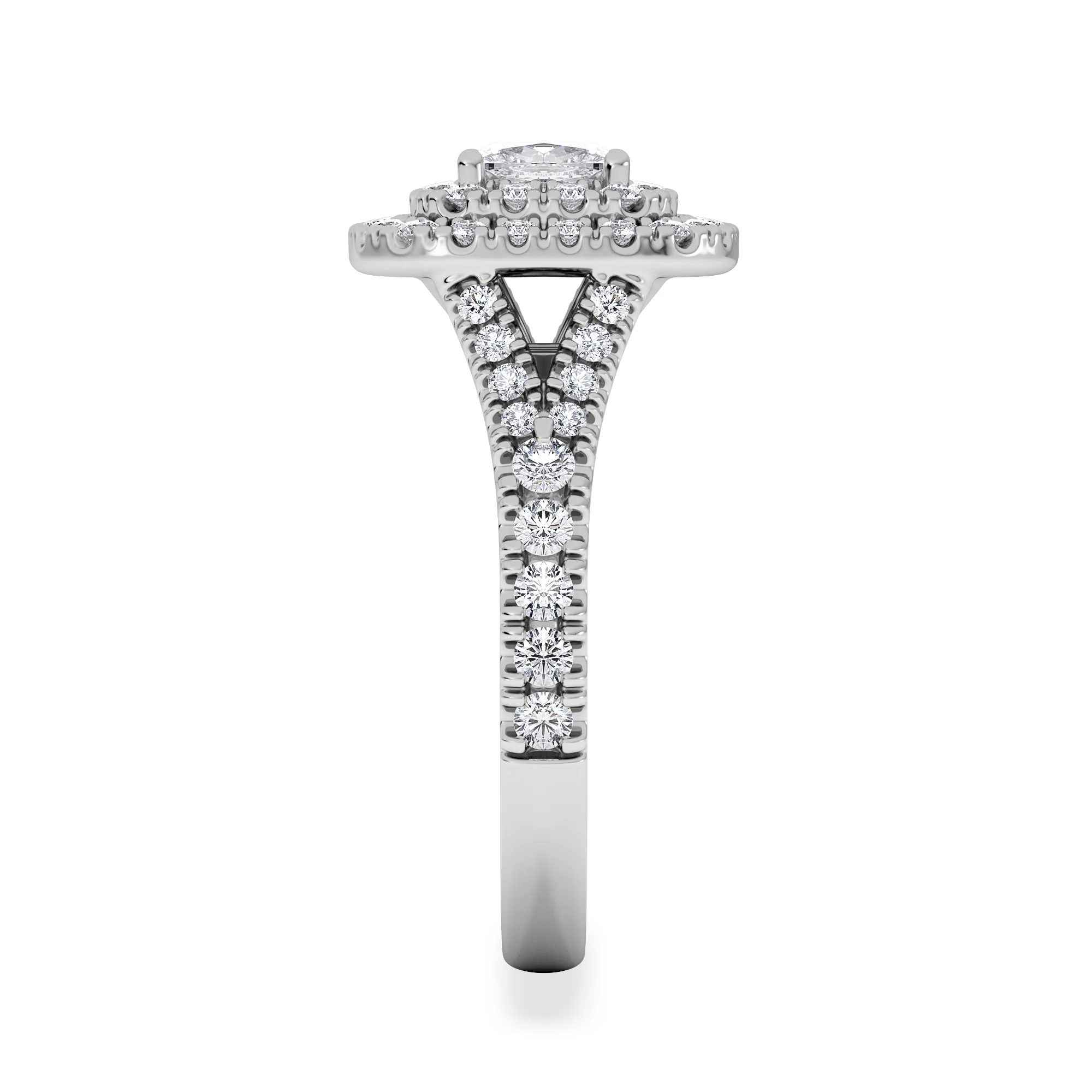 Anastasia GIA Diamond Halo Engagement Ring in Platinum 1.45ct G/VS2 - Image 5