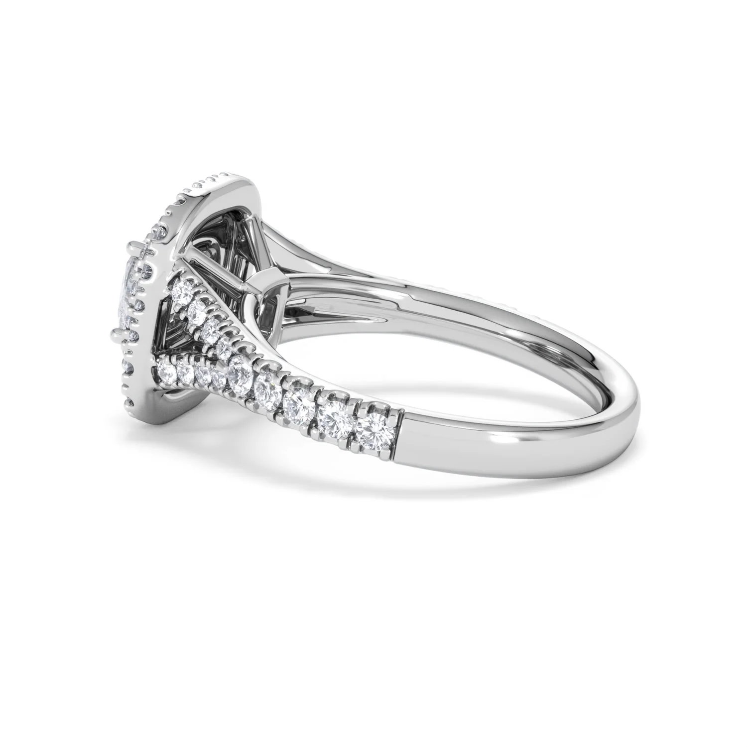Anastasia GIA Diamond Halo Engagement Ring in Platinum 1.45ct G/VS2 - Image 65