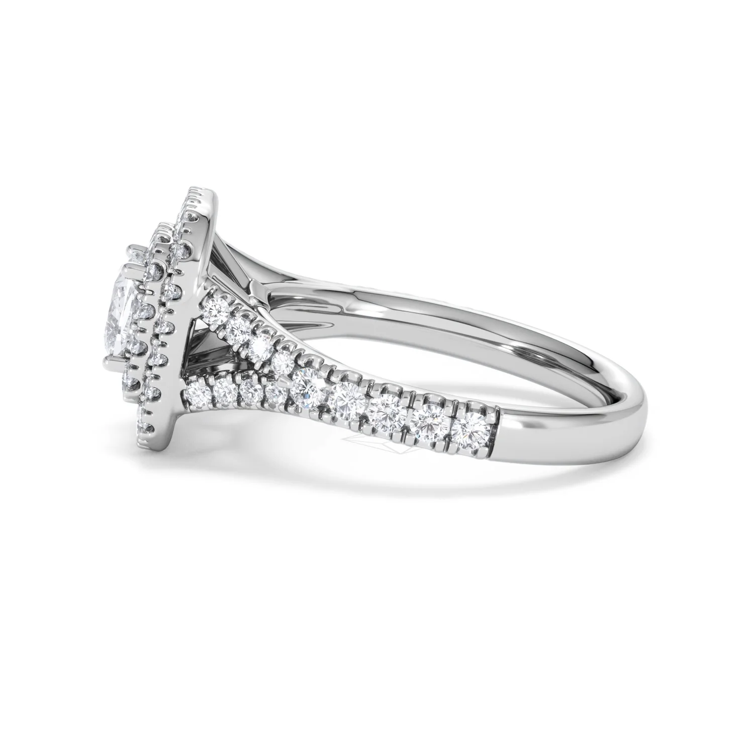Anastasia GIA Diamond Halo Engagement Ring in Platinum 1.45ct G/VS2 - Image 70