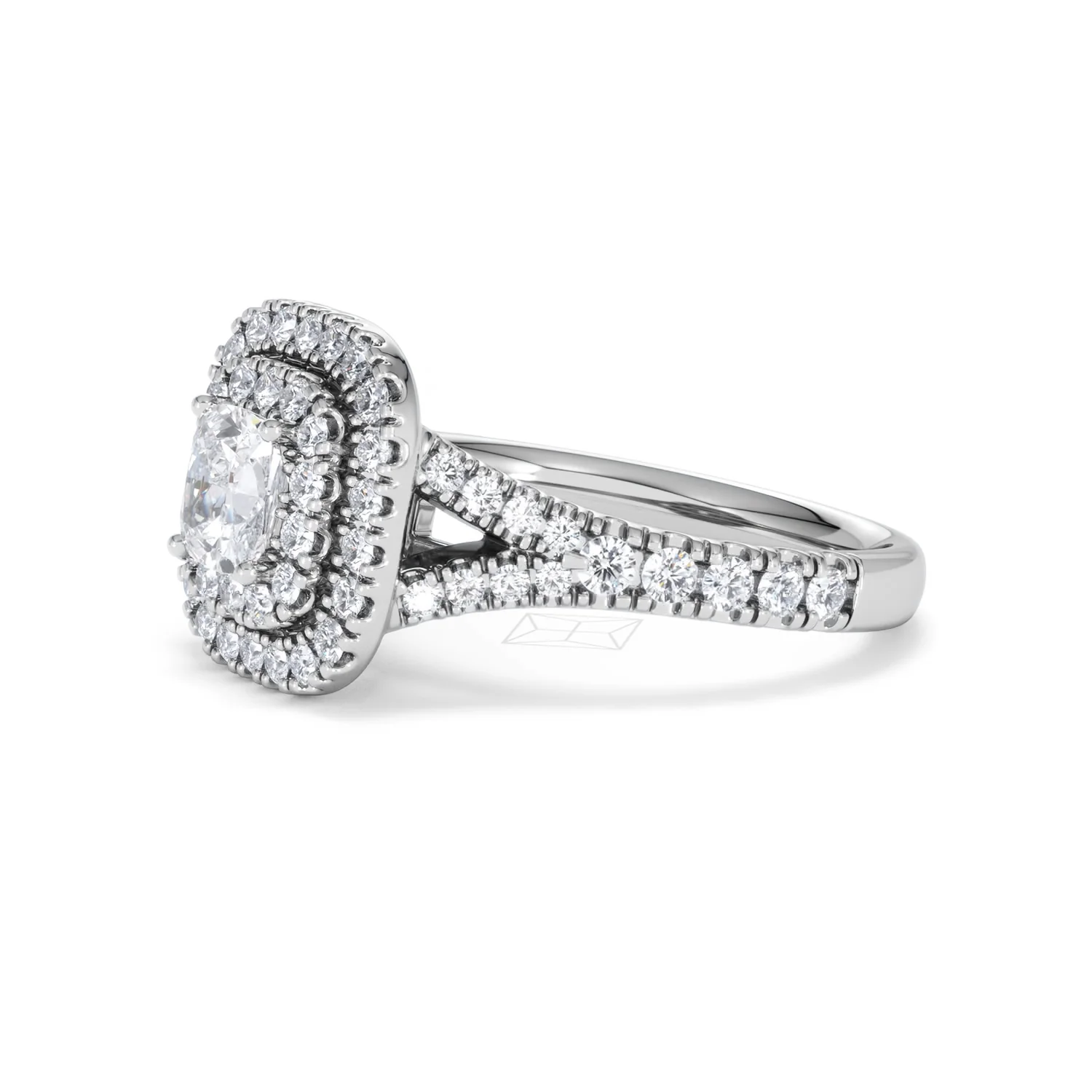 Anastasia GIA Diamond Halo Engagement Ring in Platinum 1.45ct G/VS2 - Image 77