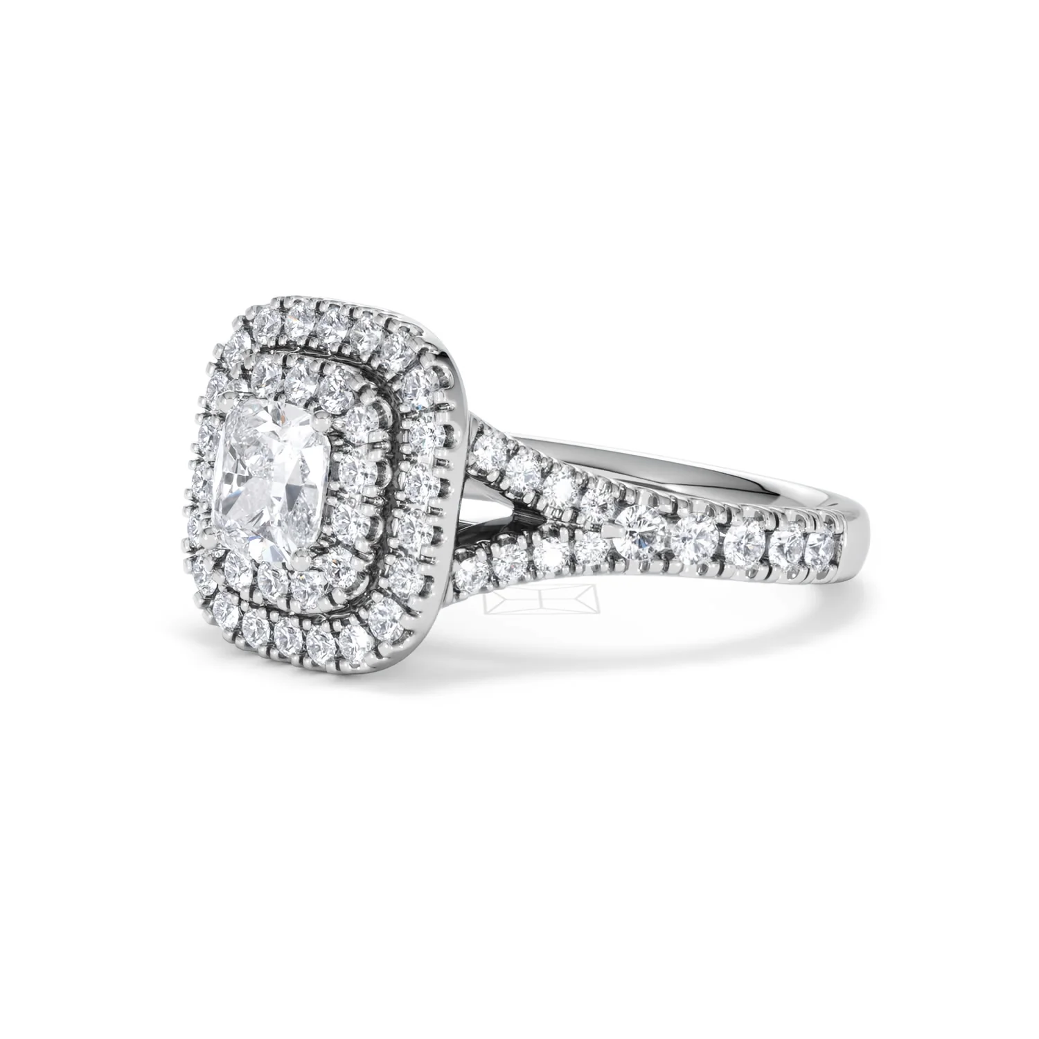 Anastasia GIA Diamond Halo Engagement Ring in Platinum 1.45ct G/VS2 - Image 80