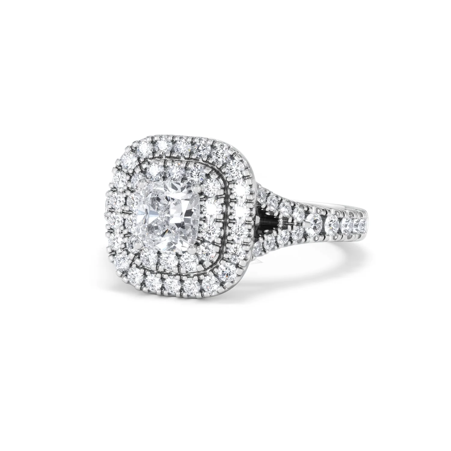 Anastasia GIA Diamond Halo Engagement Ring in Platinum 1.45ct G/VS2 - Image 85