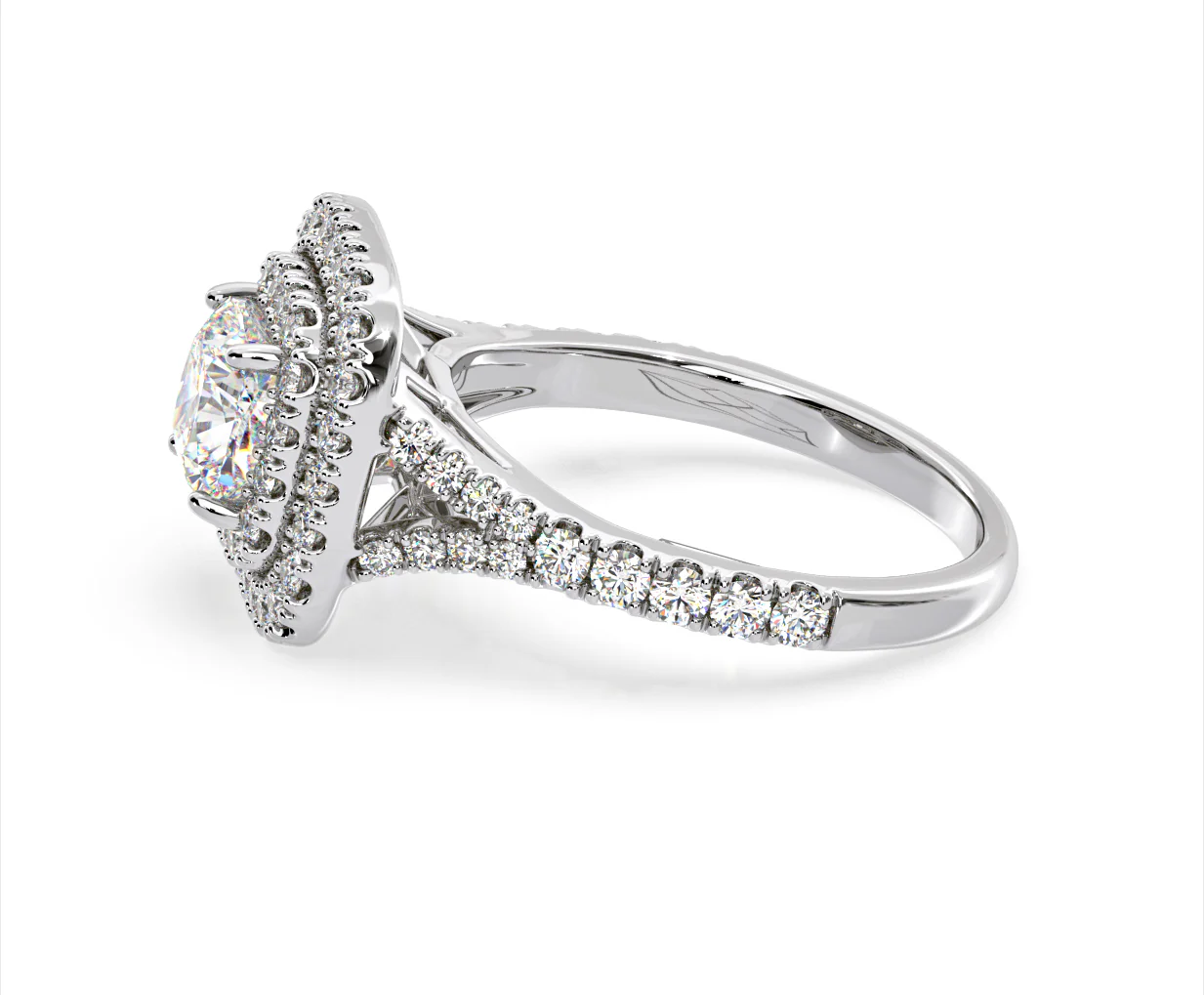Anastasia GIA Diamond Halo Engagement Ring in Platinum 1.85ct G/VS2 - Image 106