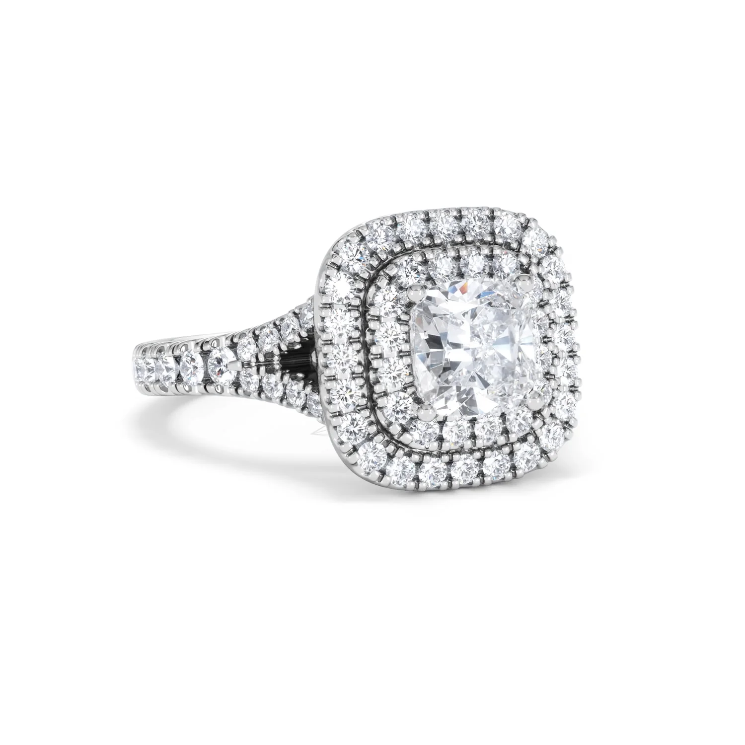 Anastasia GIA Diamond Halo Engagement Ring in Platinum 1.85ct G/VS2 - Image 13