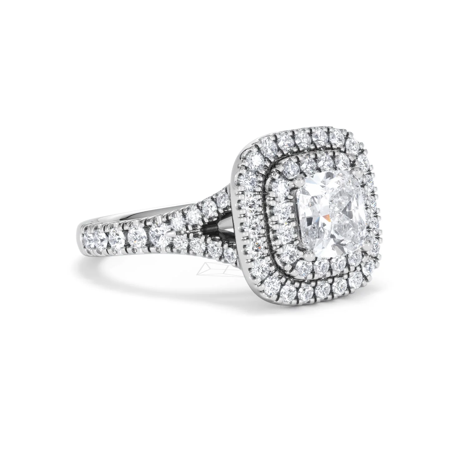 Anastasia GIA Diamond Halo Engagement Ring in Platinum 1.85ct G/VS2 - Image 16