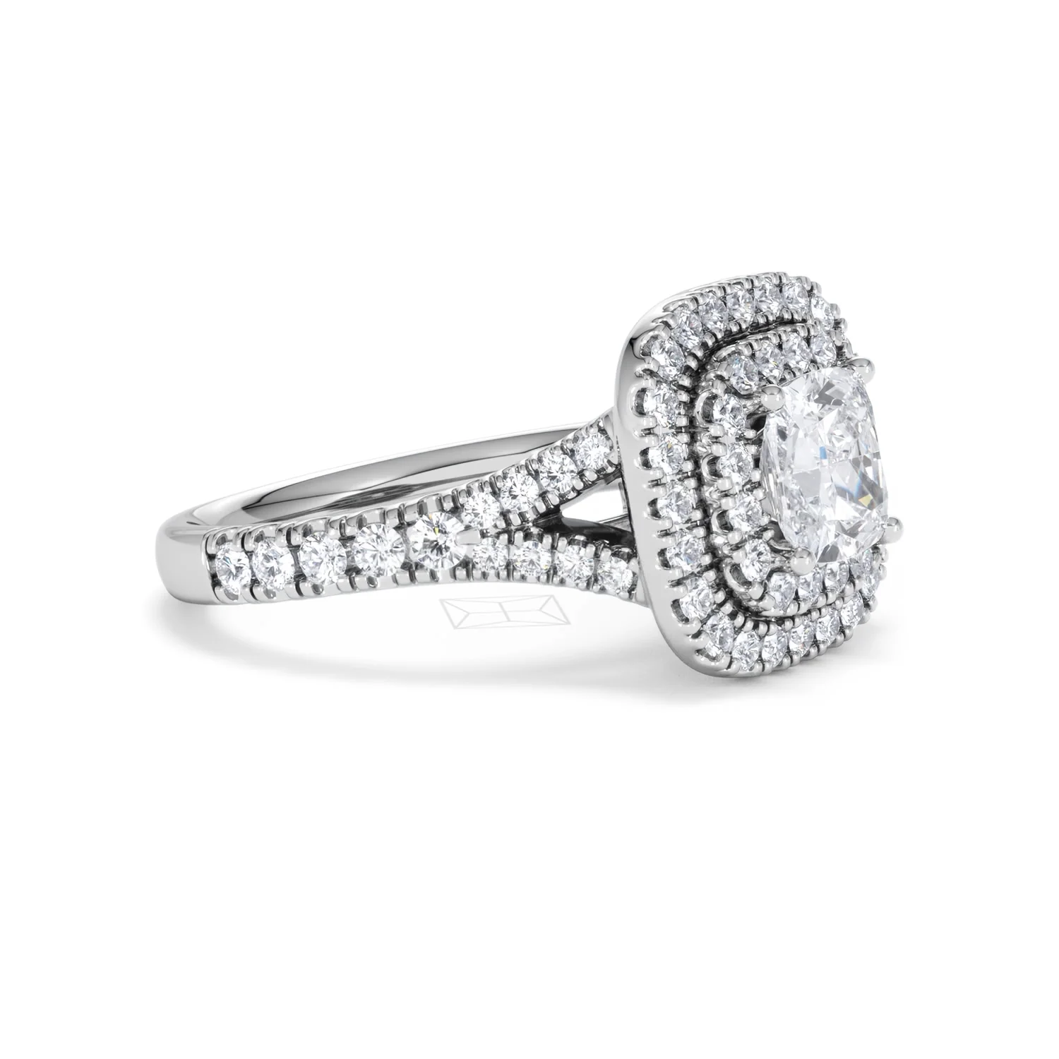 Anastasia GIA Diamond Halo Engagement Ring in Platinum 1.85ct G/VS2 - Image 20