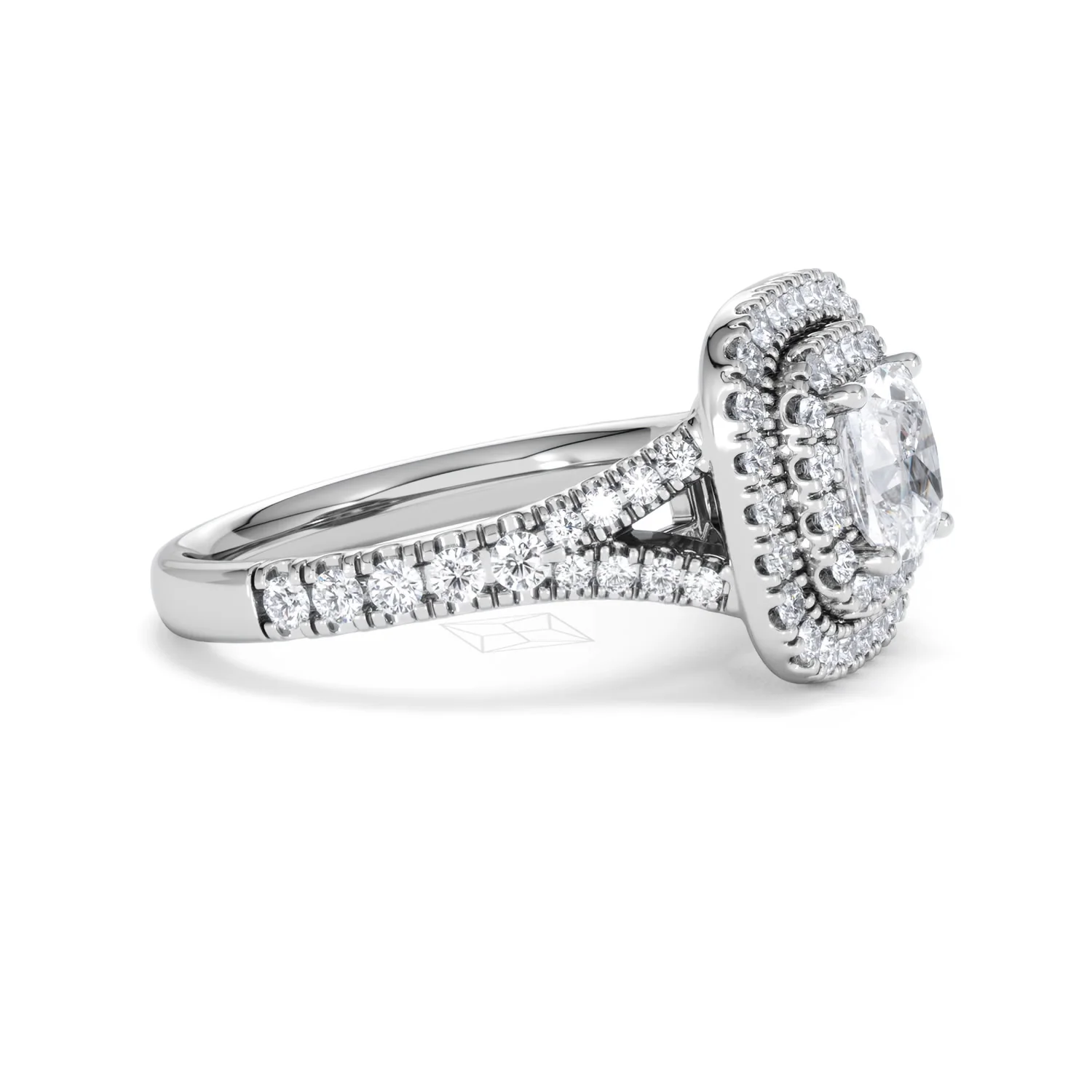 Anastasia GIA Diamond Halo Engagement Ring in Platinum 1.85ct G/VS2 - Image 23