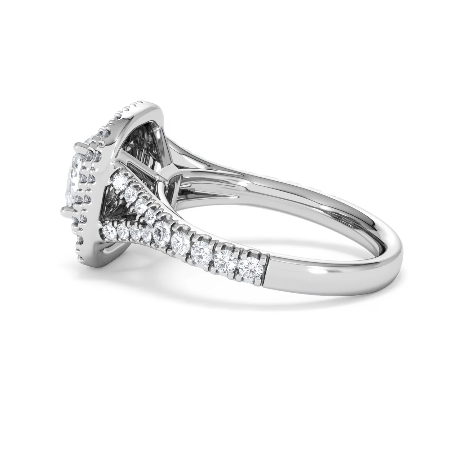 Anastasia GIA Diamond Halo Engagement Ring in Platinum 1.85ct G/VS2 - Image 64