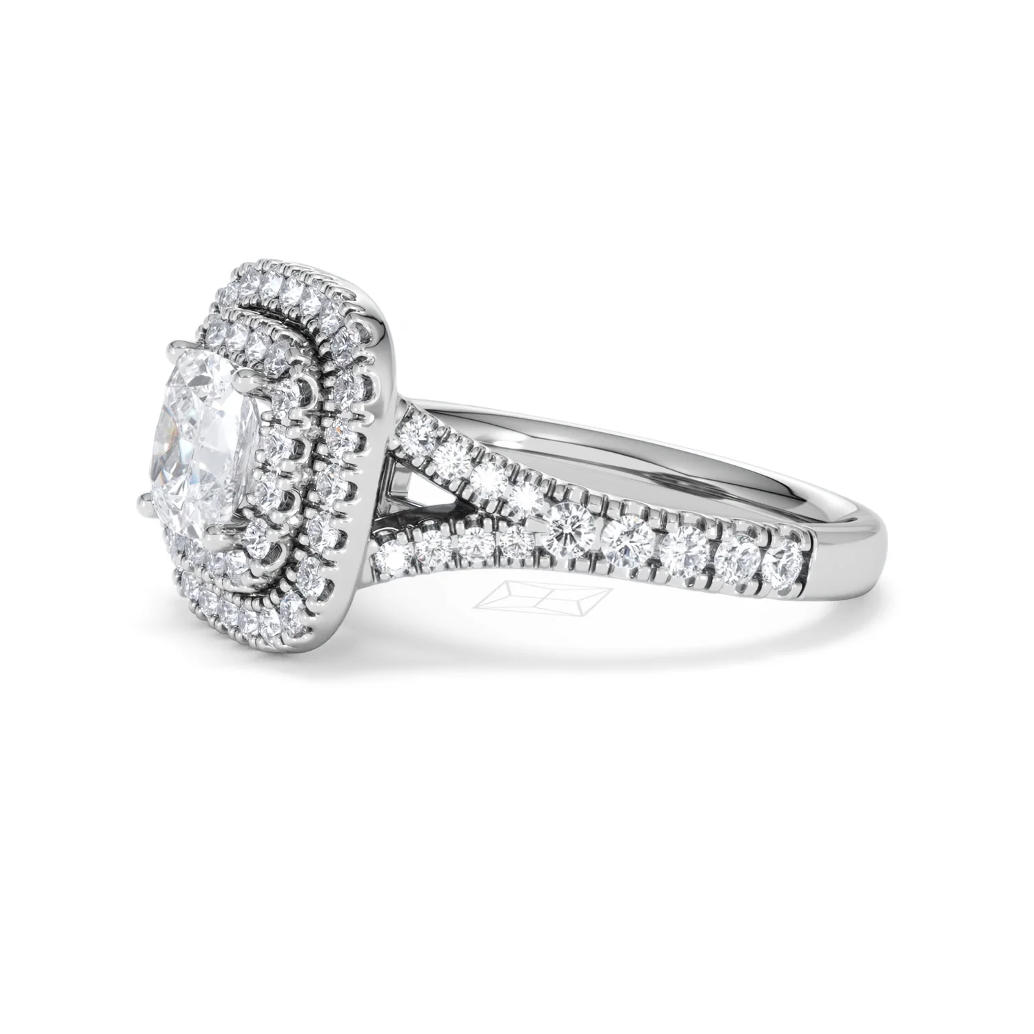 Anastasia GIA Diamond Halo Engagement Ring in Platinum 1.85ct G/VS2 - Image 74