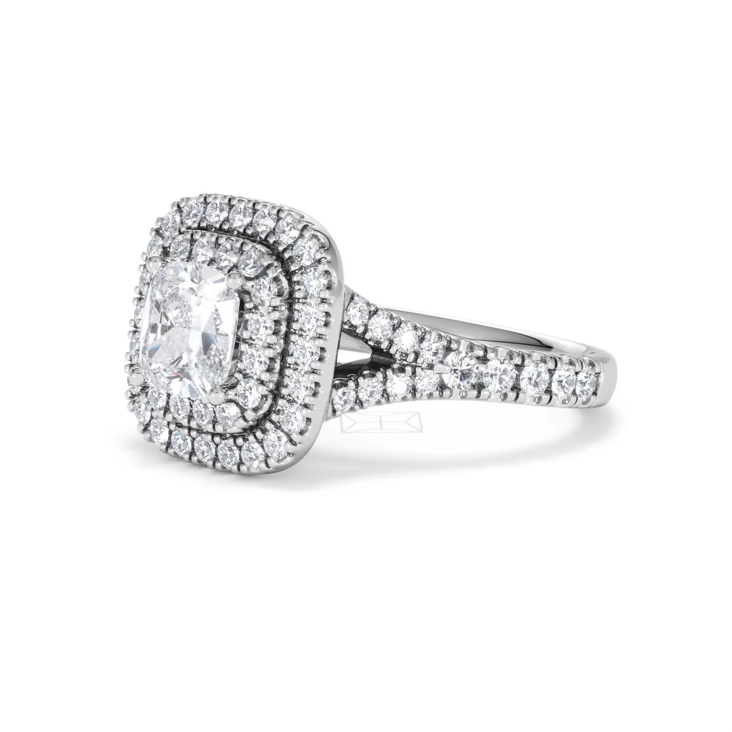 Anastasia GIA Diamond Halo Engagement Ring in Platinum 1.85ct G/VS2 - Image 78