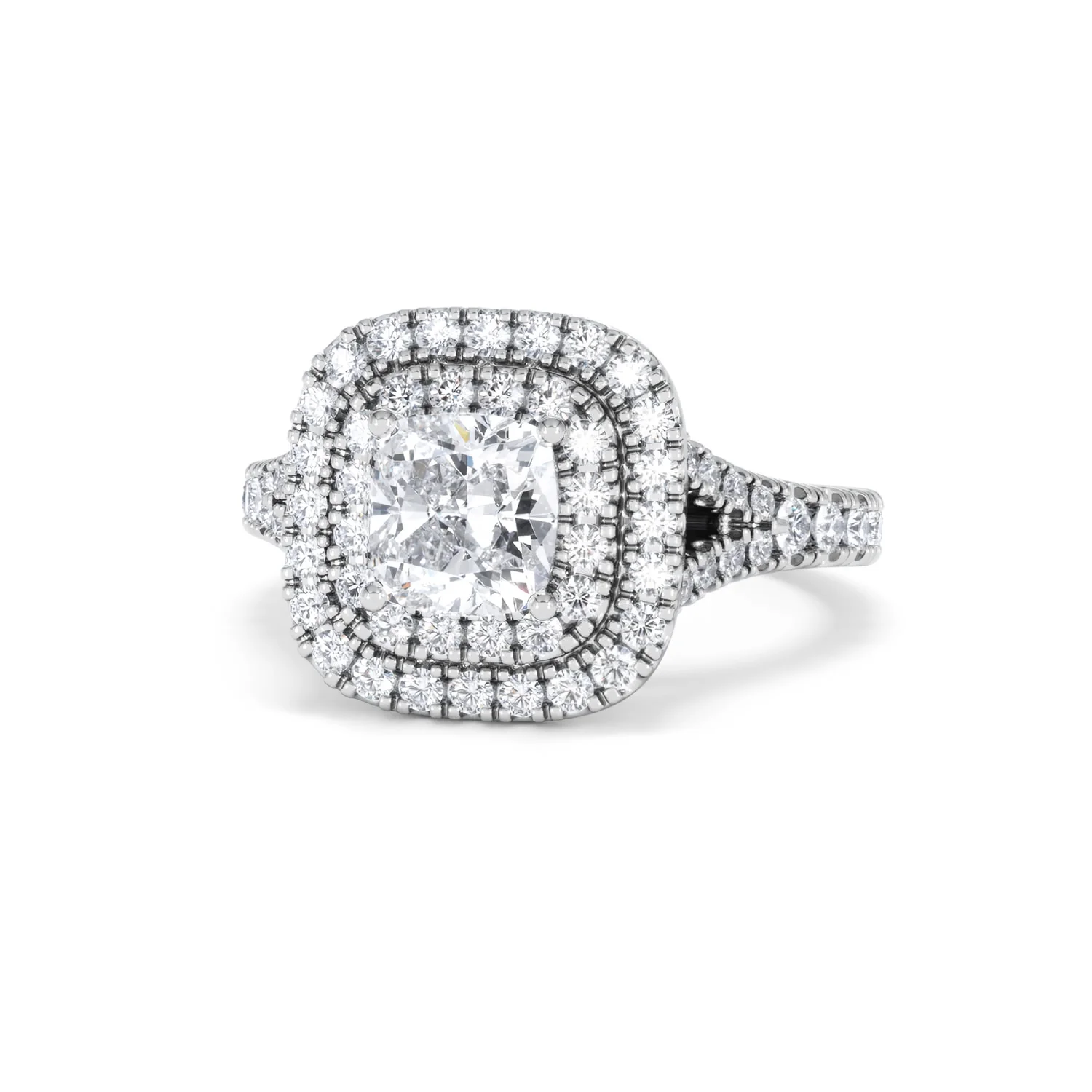 Anastasia GIA Diamond Halo Engagement Ring in Platinum 1.85ct G/VS2 - Image 85
