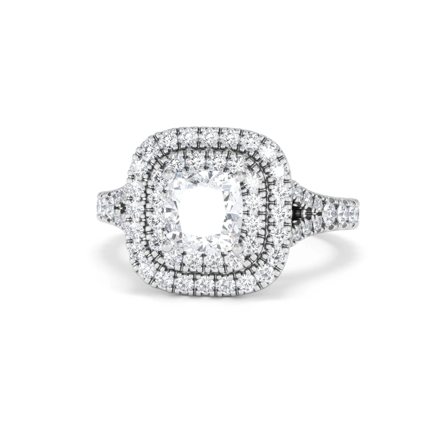 Anastasia GIA Diamond Halo Engagement Ring in Platinum 1.85ct G/VS2 - Image 86