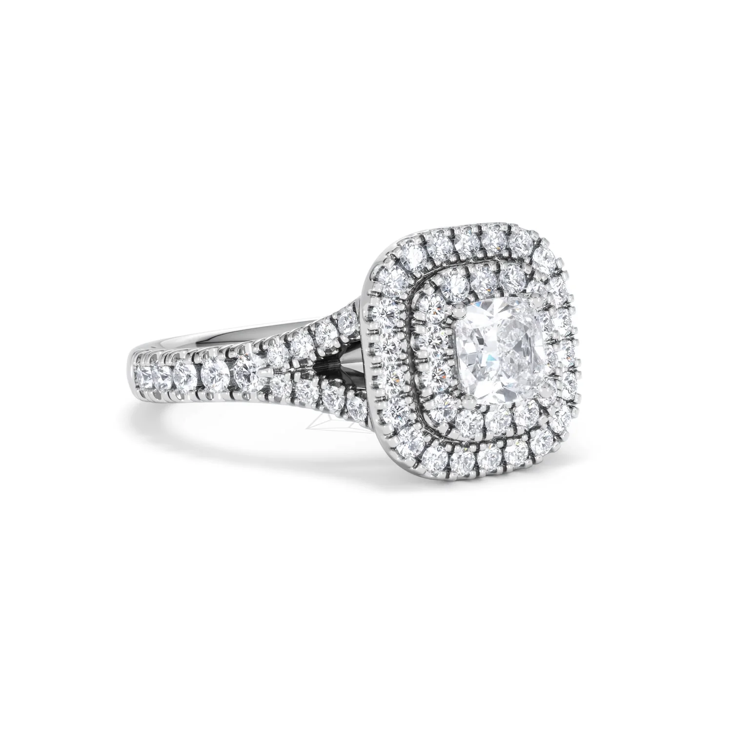 Anastasia Lab Diamond Halo Engagement Ring 18K White Gold 1.30ct F/VS1 - Image 17