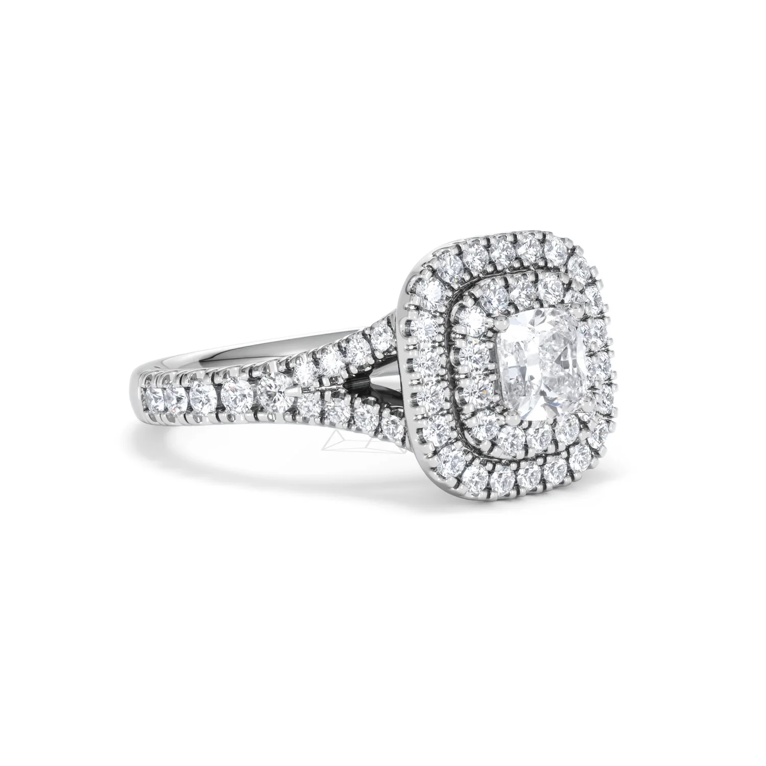Anastasia Lab Diamond Halo Engagement Ring 18K White Gold 1.30ct F/VS1 - Image 18