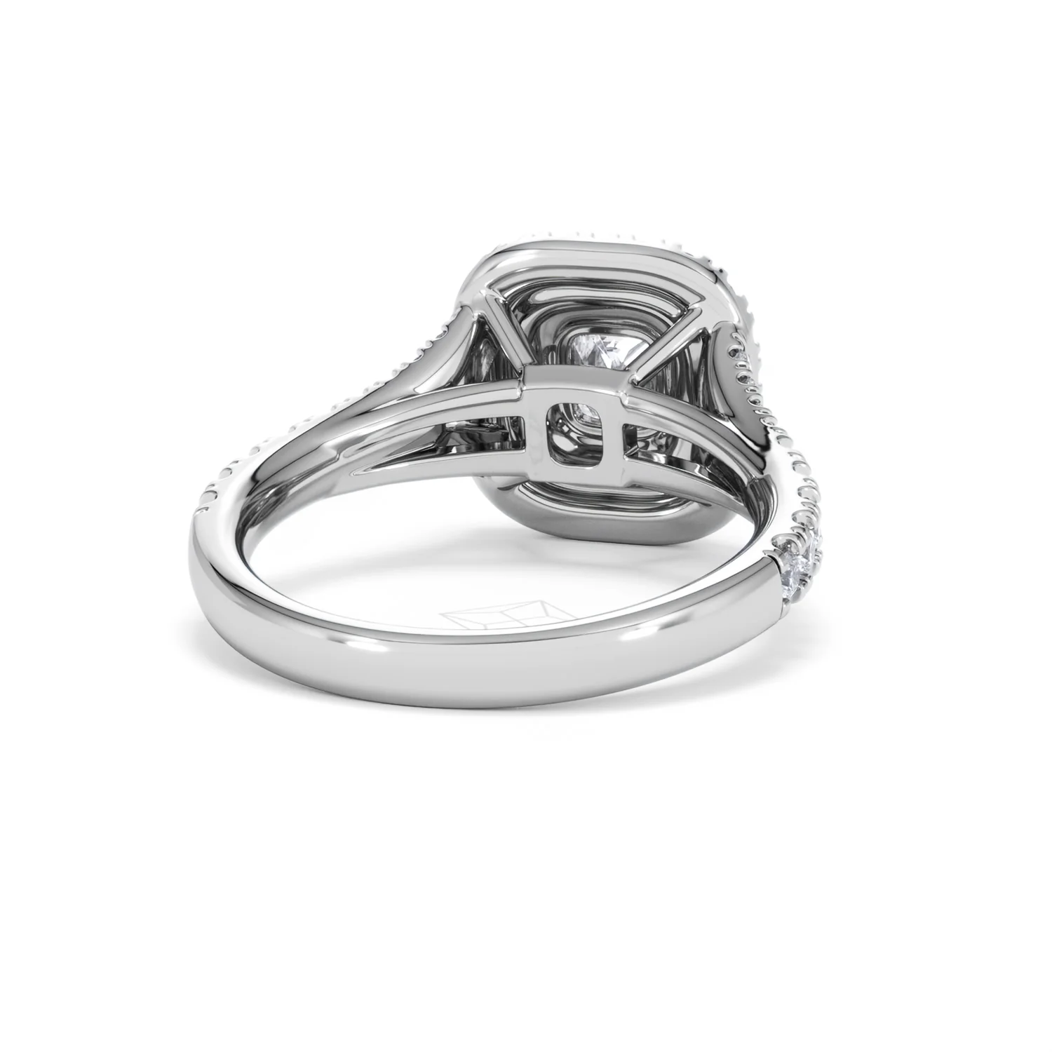 Anastasia Lab Diamond Halo Engagement Ring 18K White Gold 1.30ct F/VS1 - Image 46