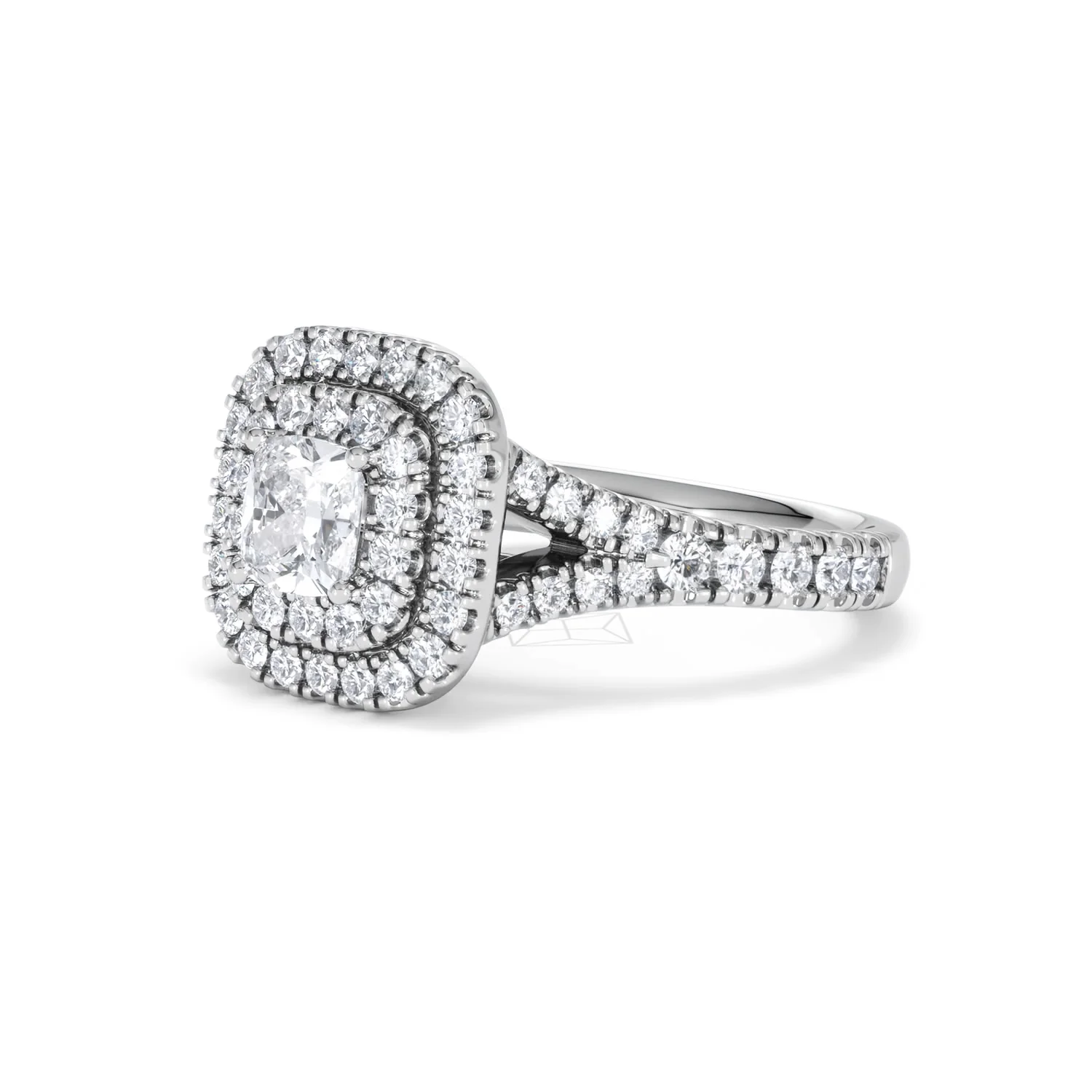 Anastasia Lab Diamond Halo Engagement Ring 18K White Gold 1.30ct F/VS1 - Image 81