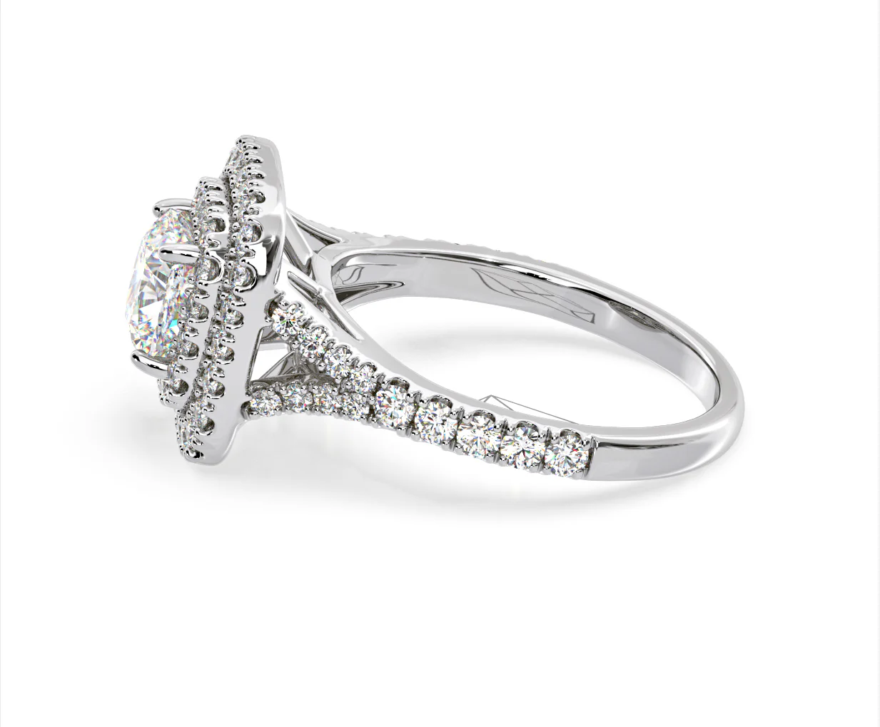 Anastasia Lab Diamond Halo Engagement Ring 18K White Gold 1.85ct F/VS1 - Image 107