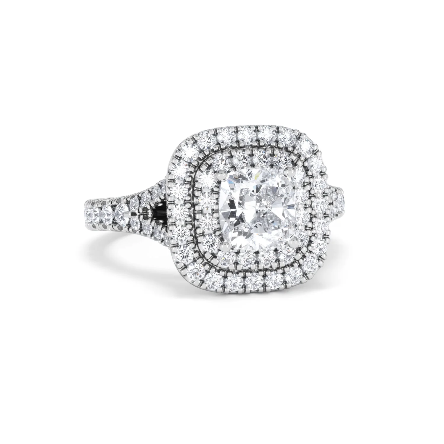 Anastasia Lab Diamond Halo Engagement Ring 18K White Gold 1.85ct F/VS1 - Image 11