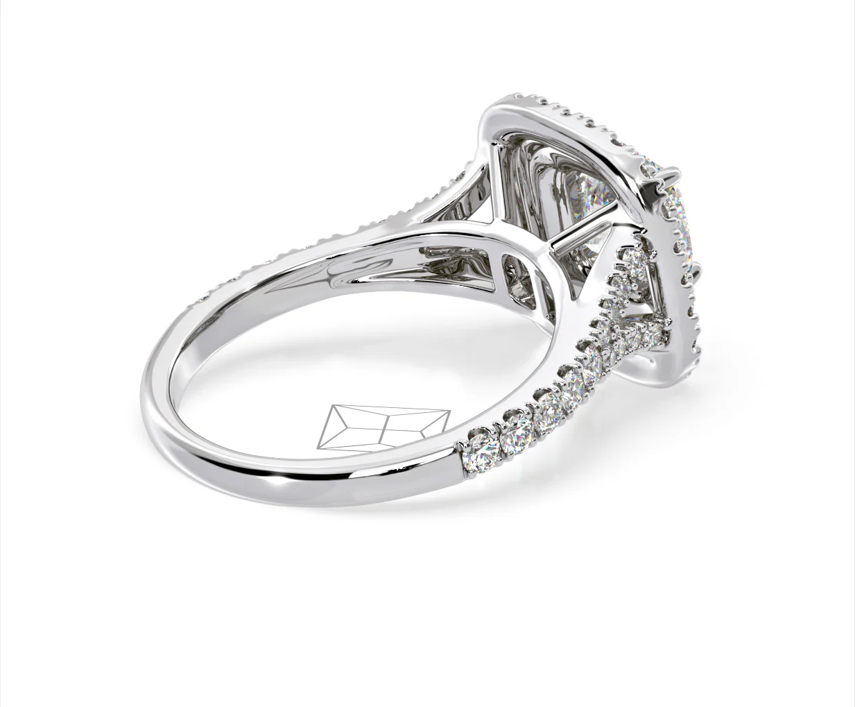 Anastasia Lab Diamond Halo Engagement Ring 18K White Gold 1.85ct F/VS1 - Image 139