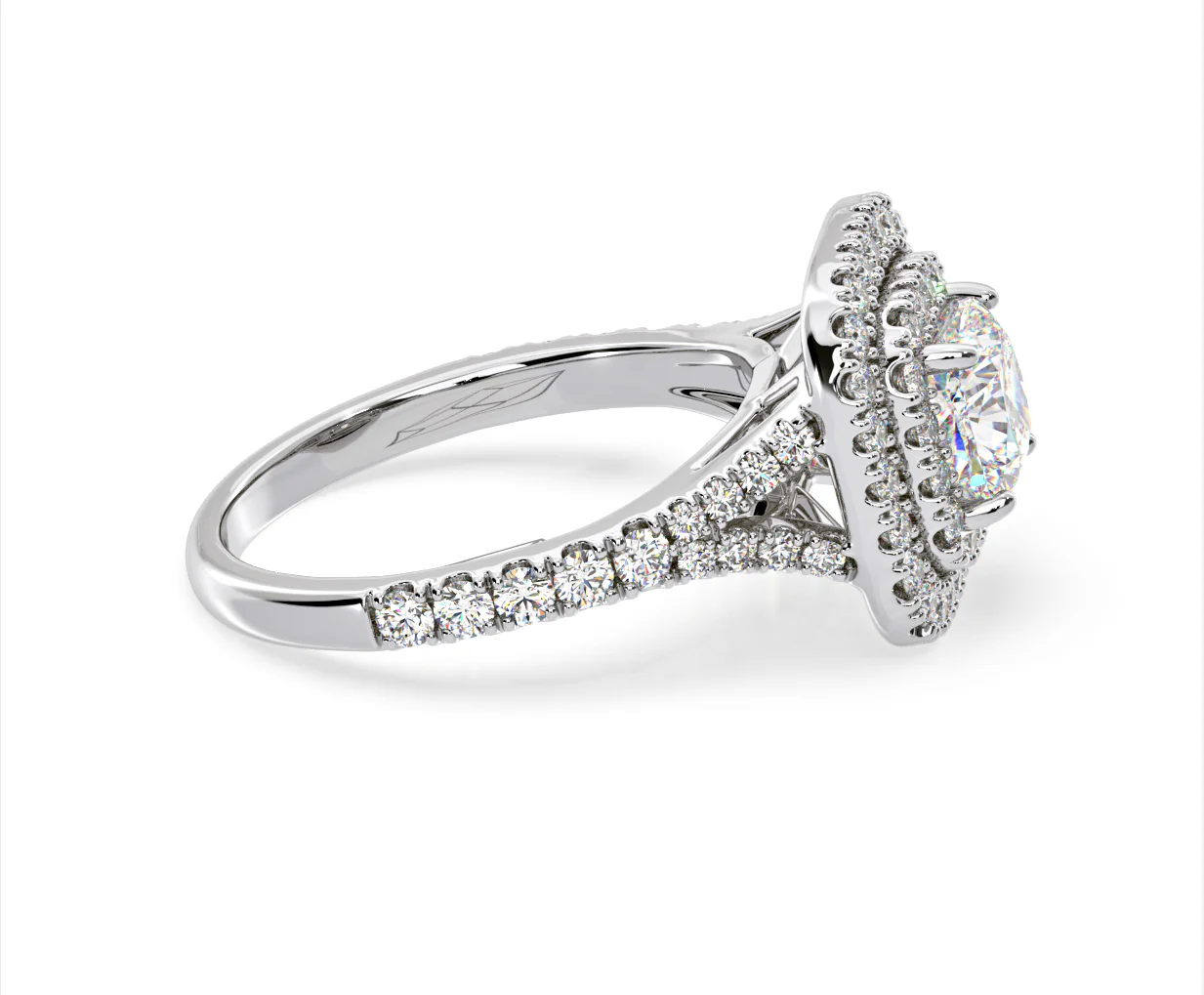 Anastasia Lab Diamond Halo Engagement Ring 18K White Gold 1.85ct F/VS1 - Image 149