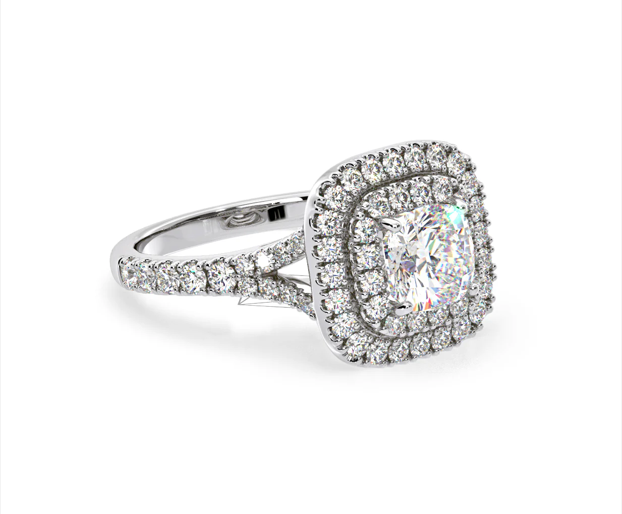 Anastasia Lab Diamond Halo Engagement Ring 18K White Gold 1.85ct F/VS1 - Image 159
