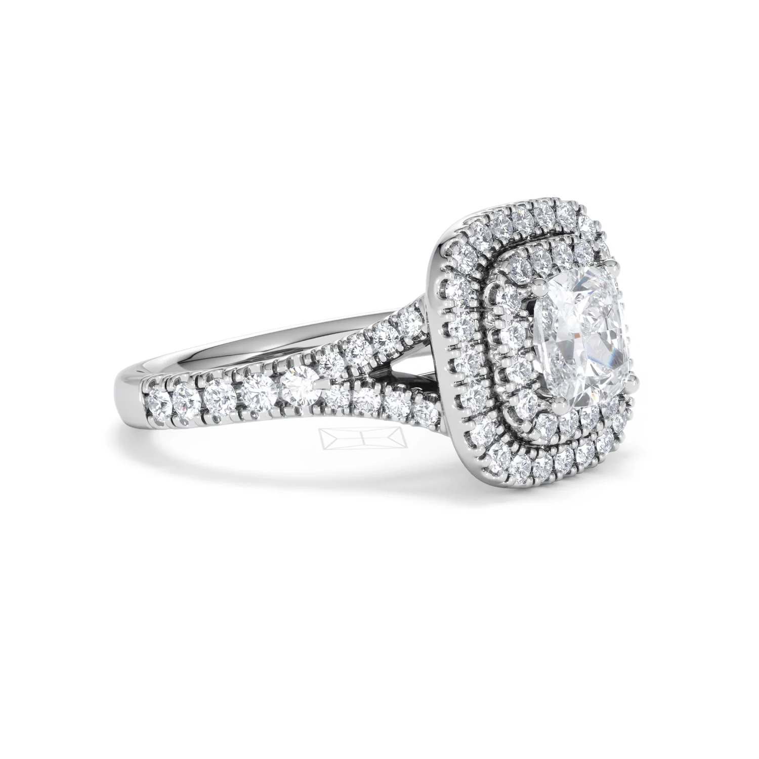 Anastasia Lab Diamond Halo Engagement Ring 18K White Gold 1.85ct F/VS1 - Image 19