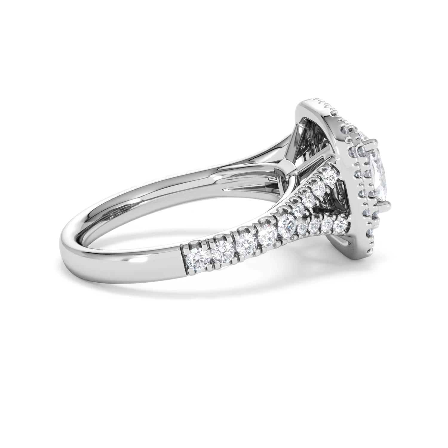 Anastasia Lab Diamond Halo Engagement Ring 18K White Gold 1.85ct F/VS1 - Image 31